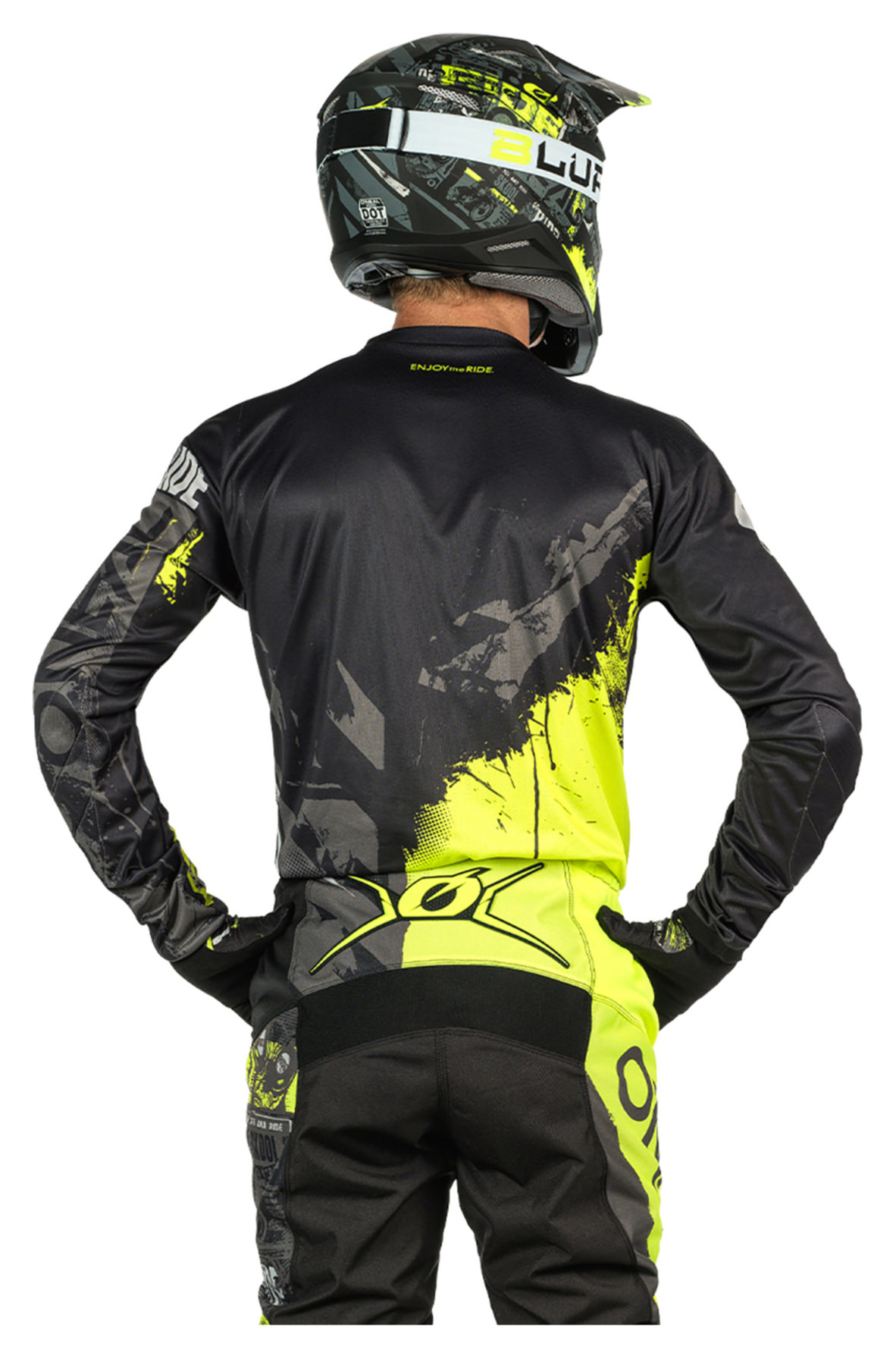 O'NEAL O´Neal Element Youth Jersey, Maillot d'escadron d'élément Garçon, Schwarz/Grau, S