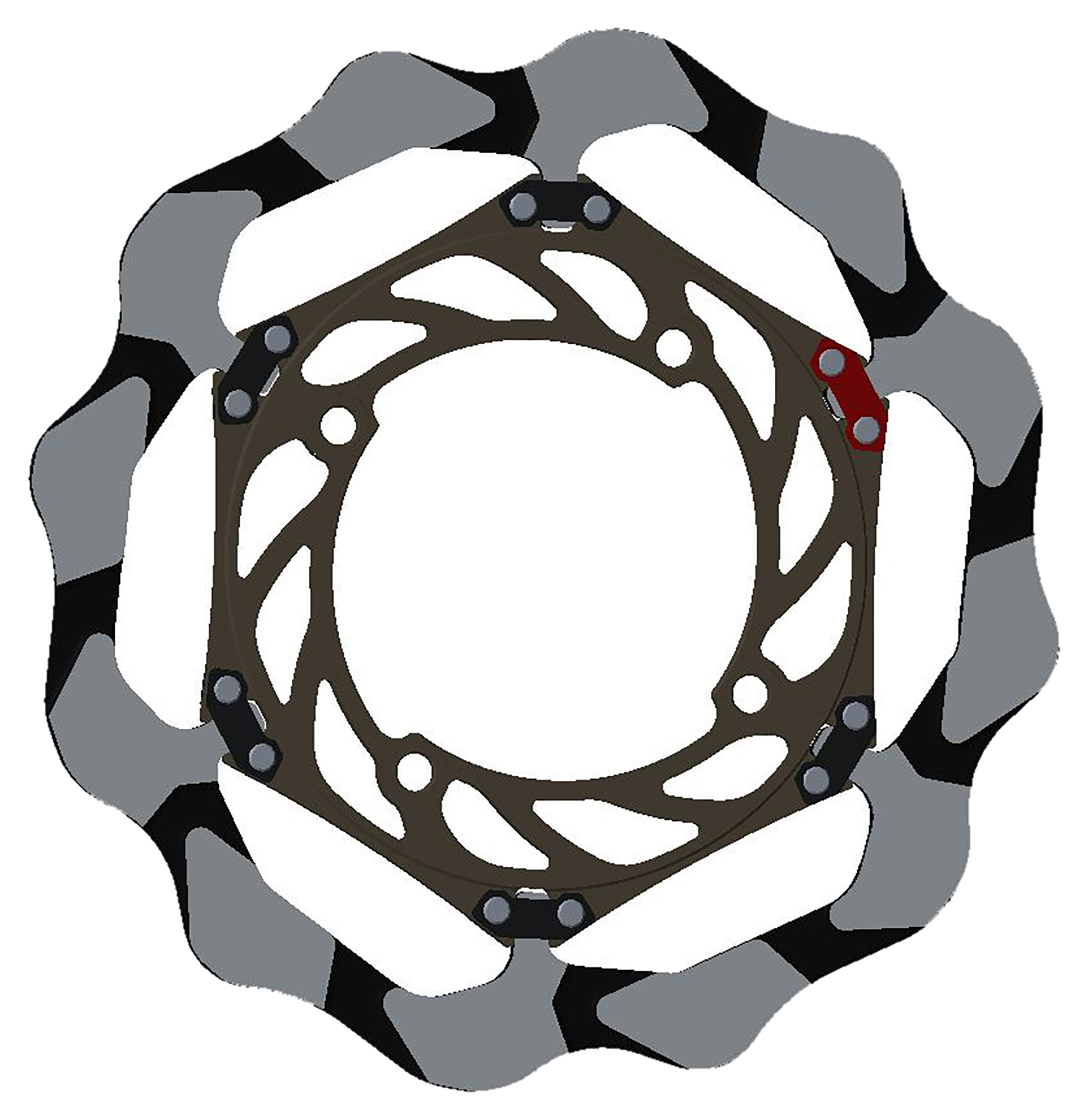 Braking BRAKING OVERSIZE BRAKE DISC EPTA BATFLYWAVE 270MM