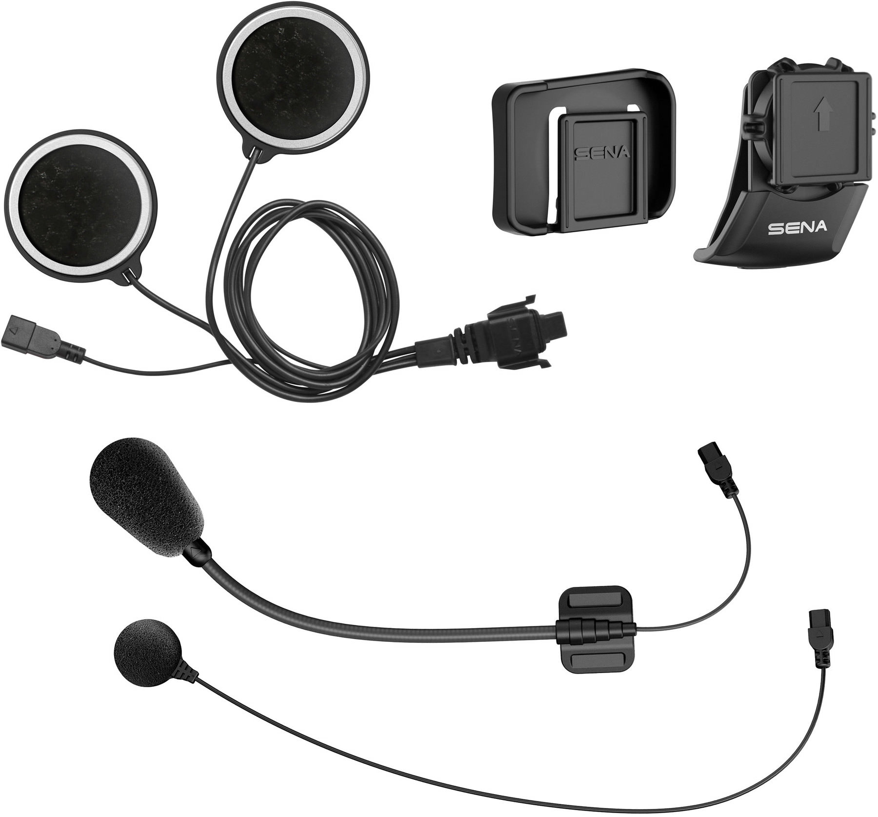 Sena Helmet Clamp Kit with Locking-Type Connector and Wired Microphone for SMH5 Bluetooth Headset