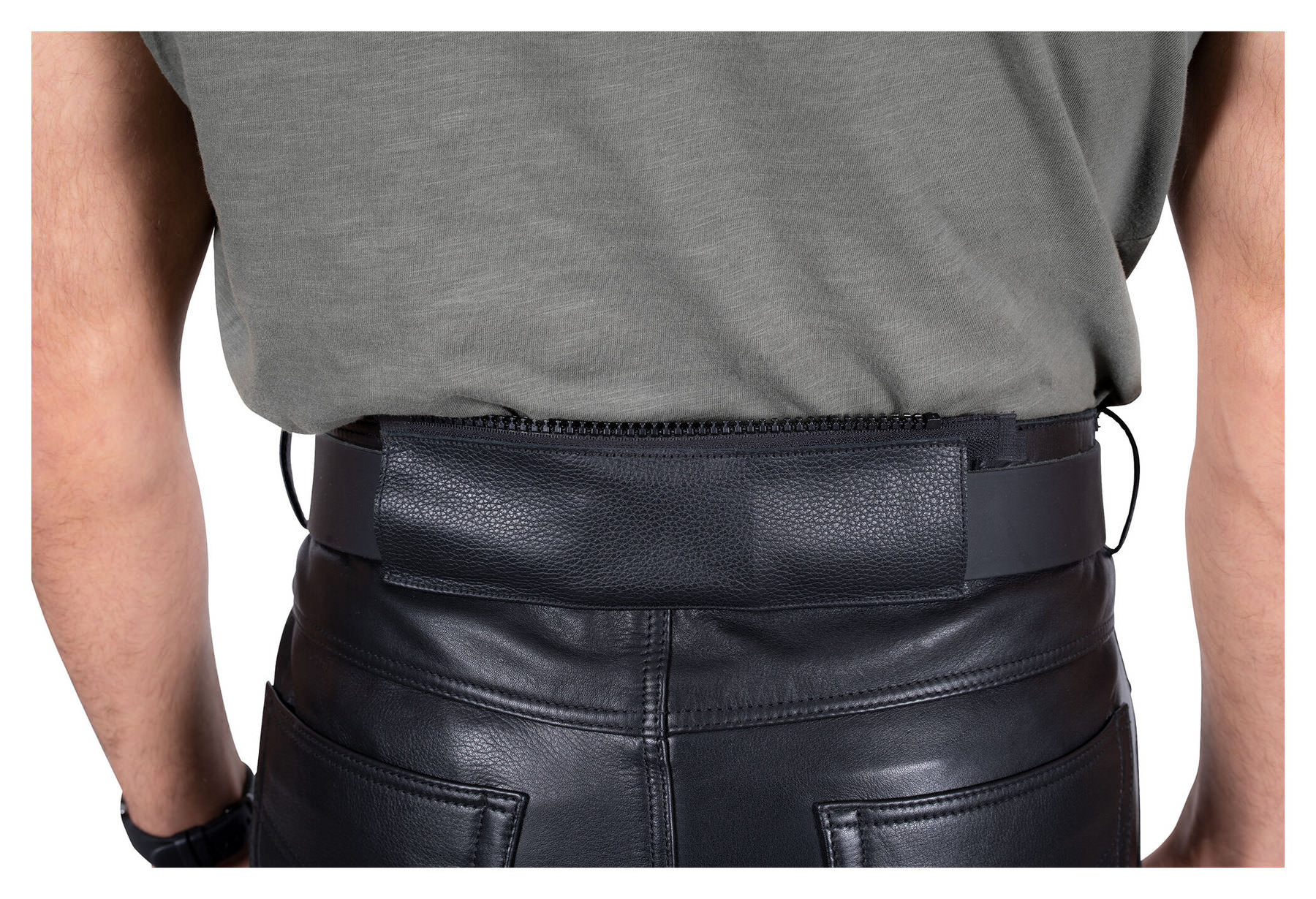CONNECTING ZIPPER BELT ADAPTER, ALL-BLACK
