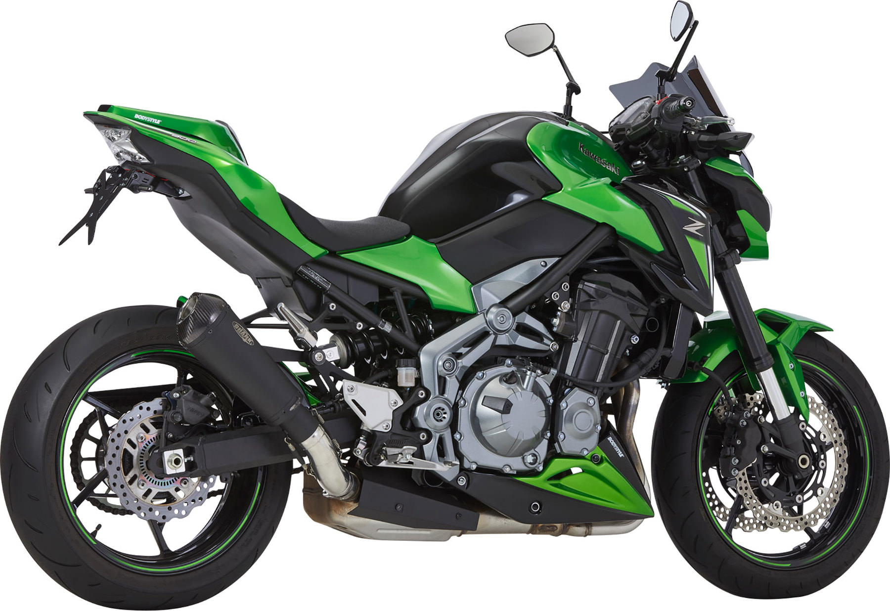 Shark Auspuff DSX7 Auspuffsystem mit EGBE Edelstahl gebürstet oder