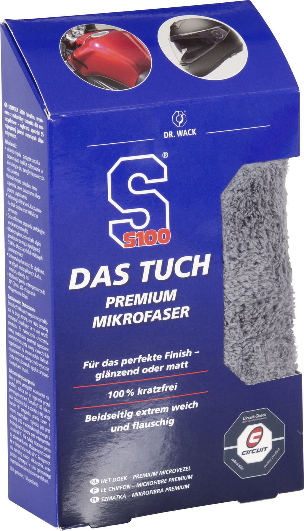 S100 DAS TUCH chiffon de nettoyage professionnel en microfibre