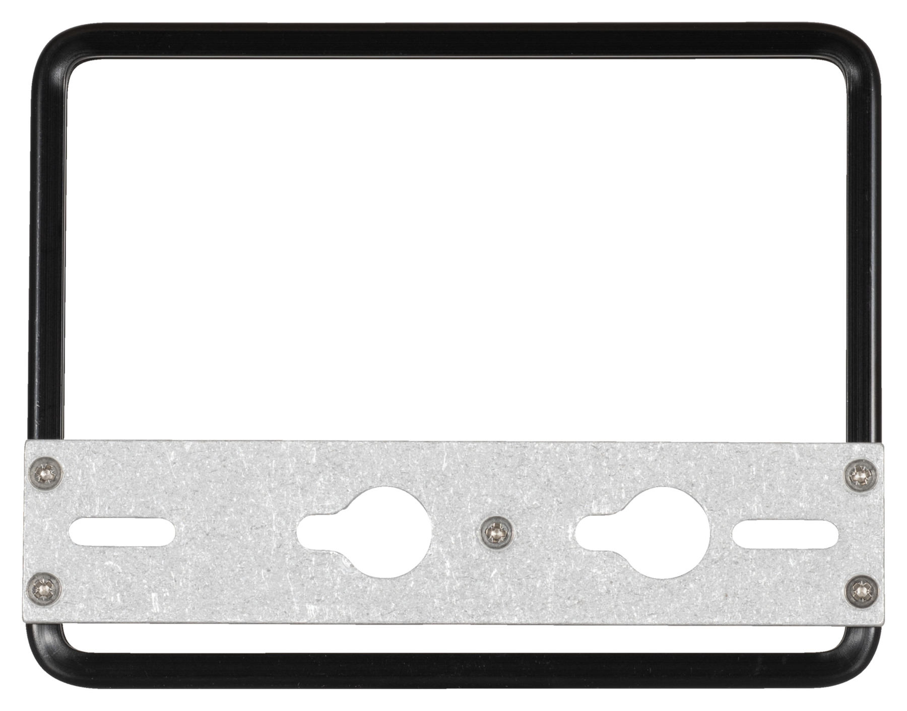 Cadre plaq. immat. fix. rapide 18x14 cm Chrome ou noir