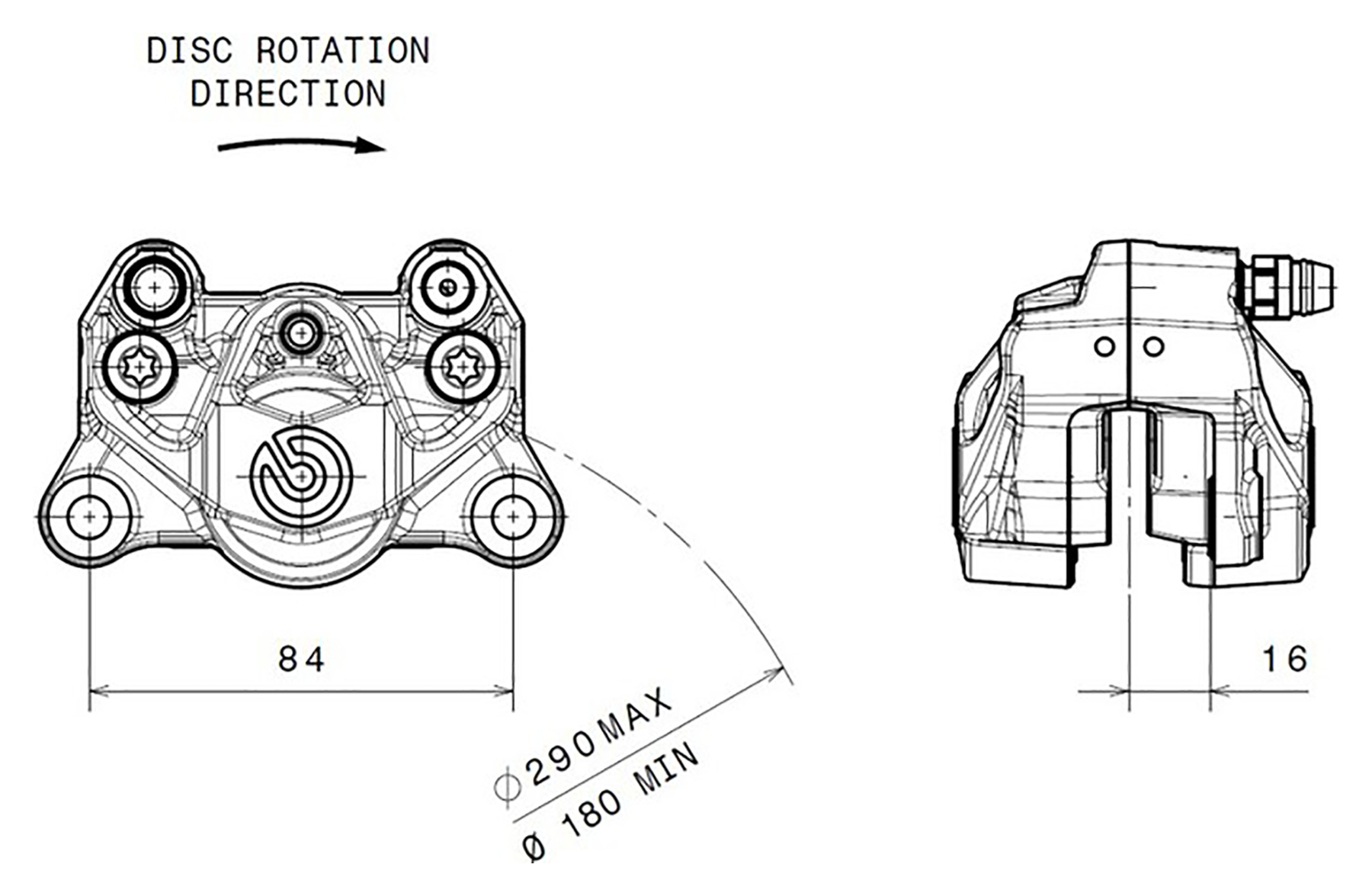 Brembo BREMBO BRAKE CALIPER REAR VARIETY OF COLOURS