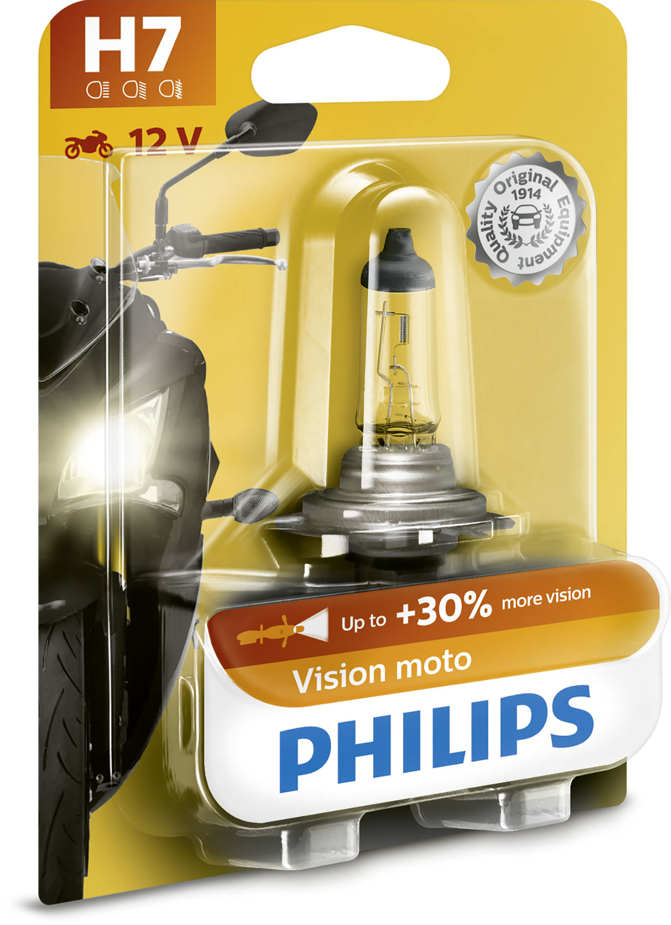 Philips HALOGEN-LAMPE H7 55W PHILIPS VISION MOTO +30%