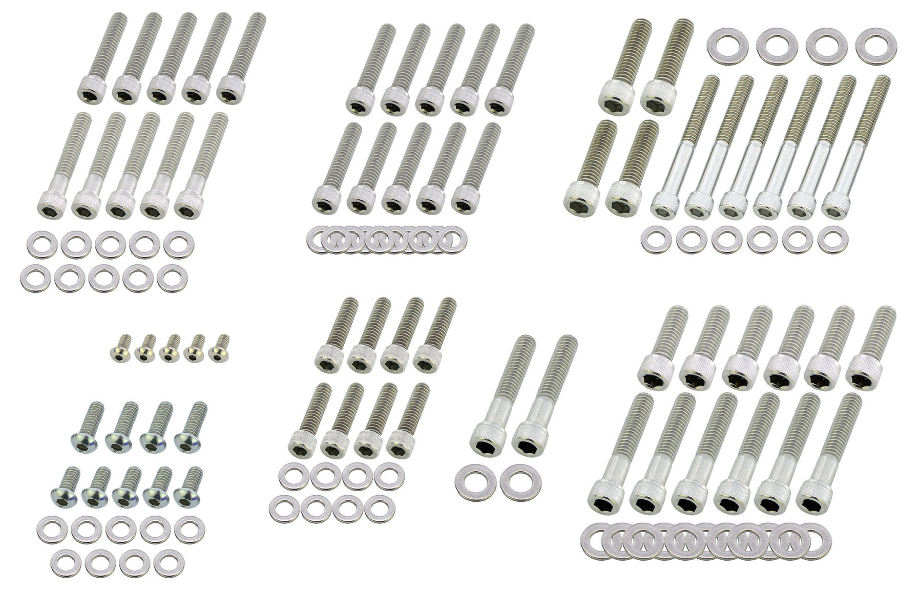 Screws 4 Bikes Bolt sets HD Touring/FXR 87 Stainless steel