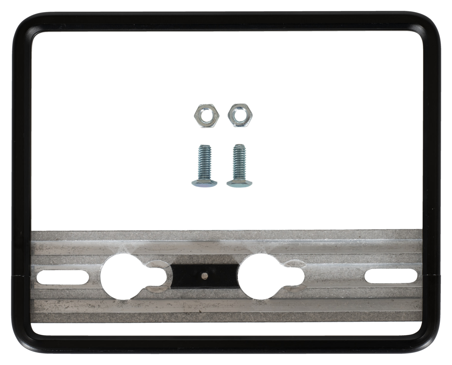 Quickfix nummerplaatframe 18 x 14 cm Chroom of zwart