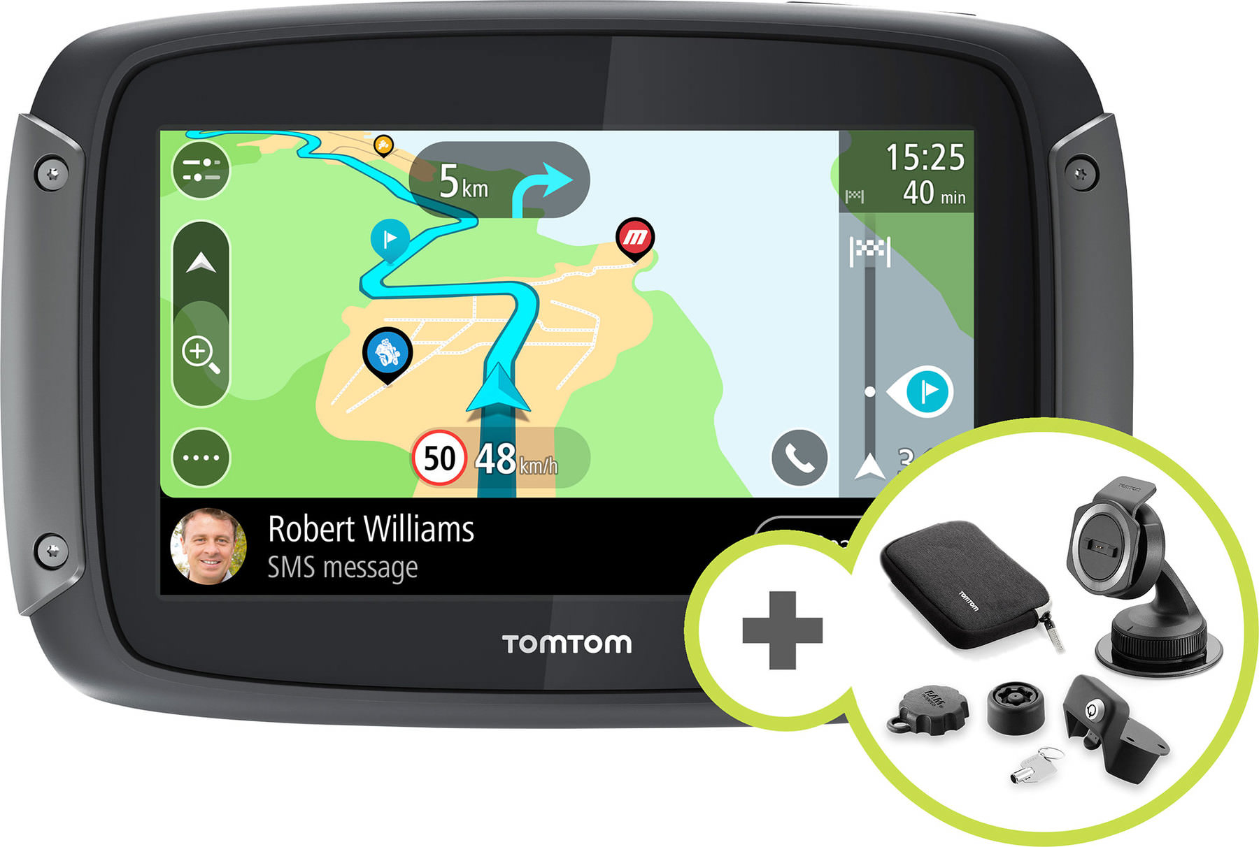 vlotter natuurlijk Regeringsverordening Tomtom TOMTOM RIDER 550 PREMIUM PACK NAVIGATIESYSTEEM