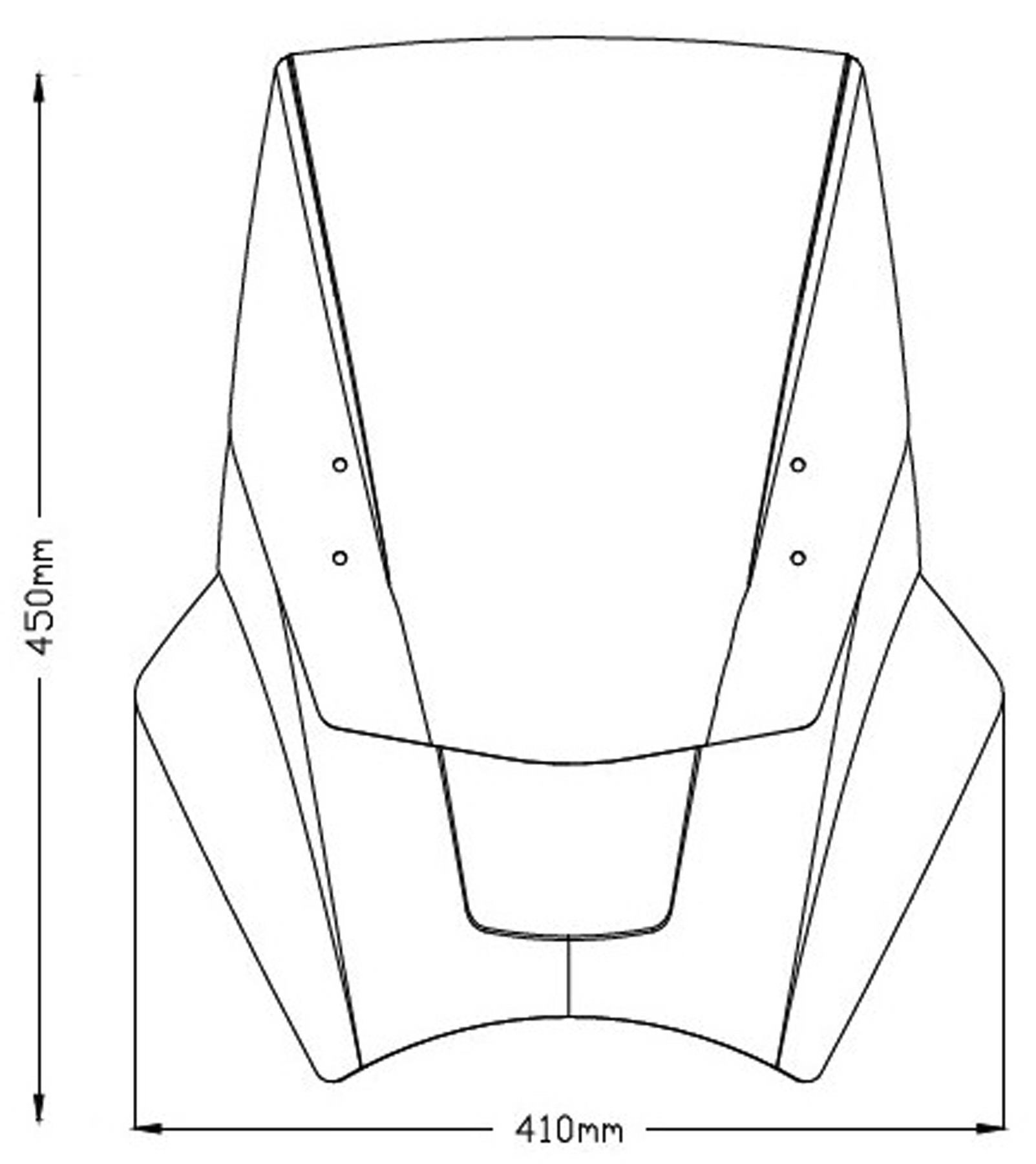 Puig Puig parabrezza touring universal Up+Down con ABE