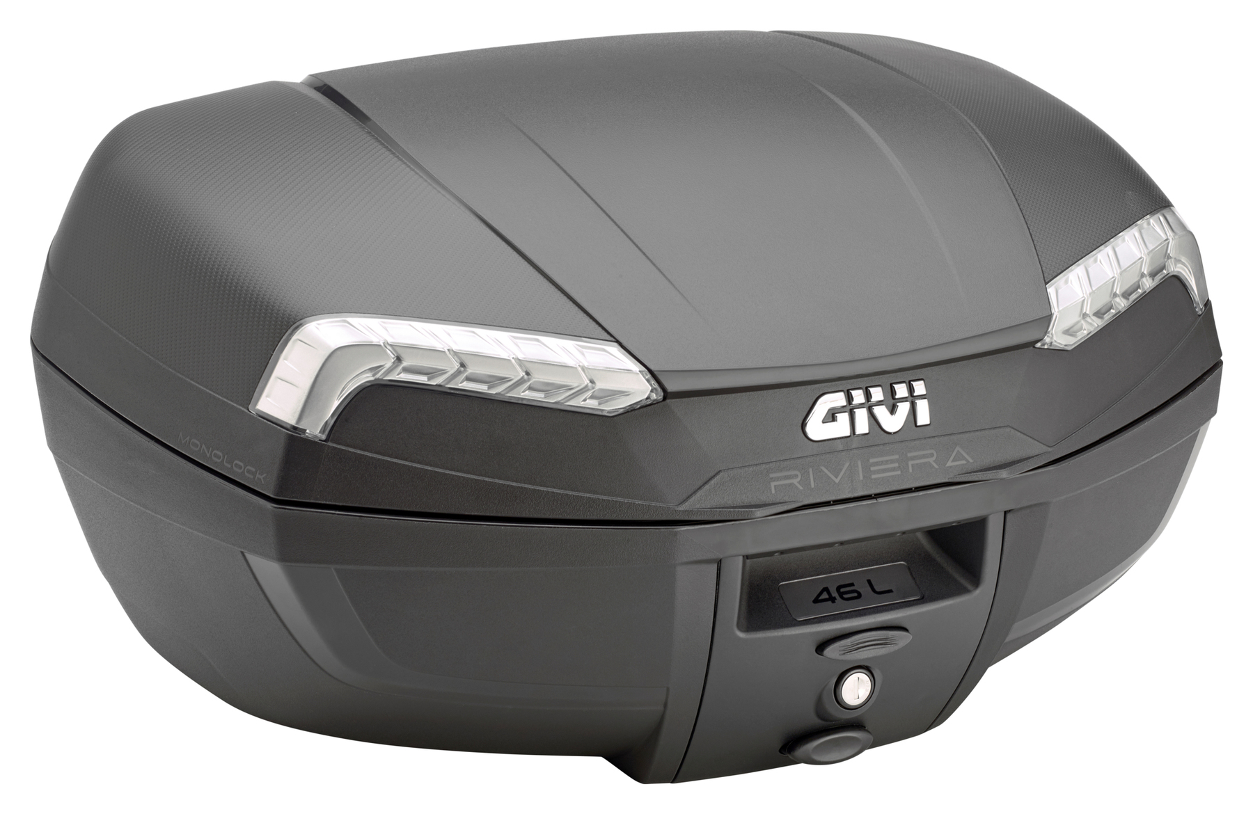 Givi GIVI TOP CASE E46 RIVIERA MONOLOCK, MED PLADE, 46L