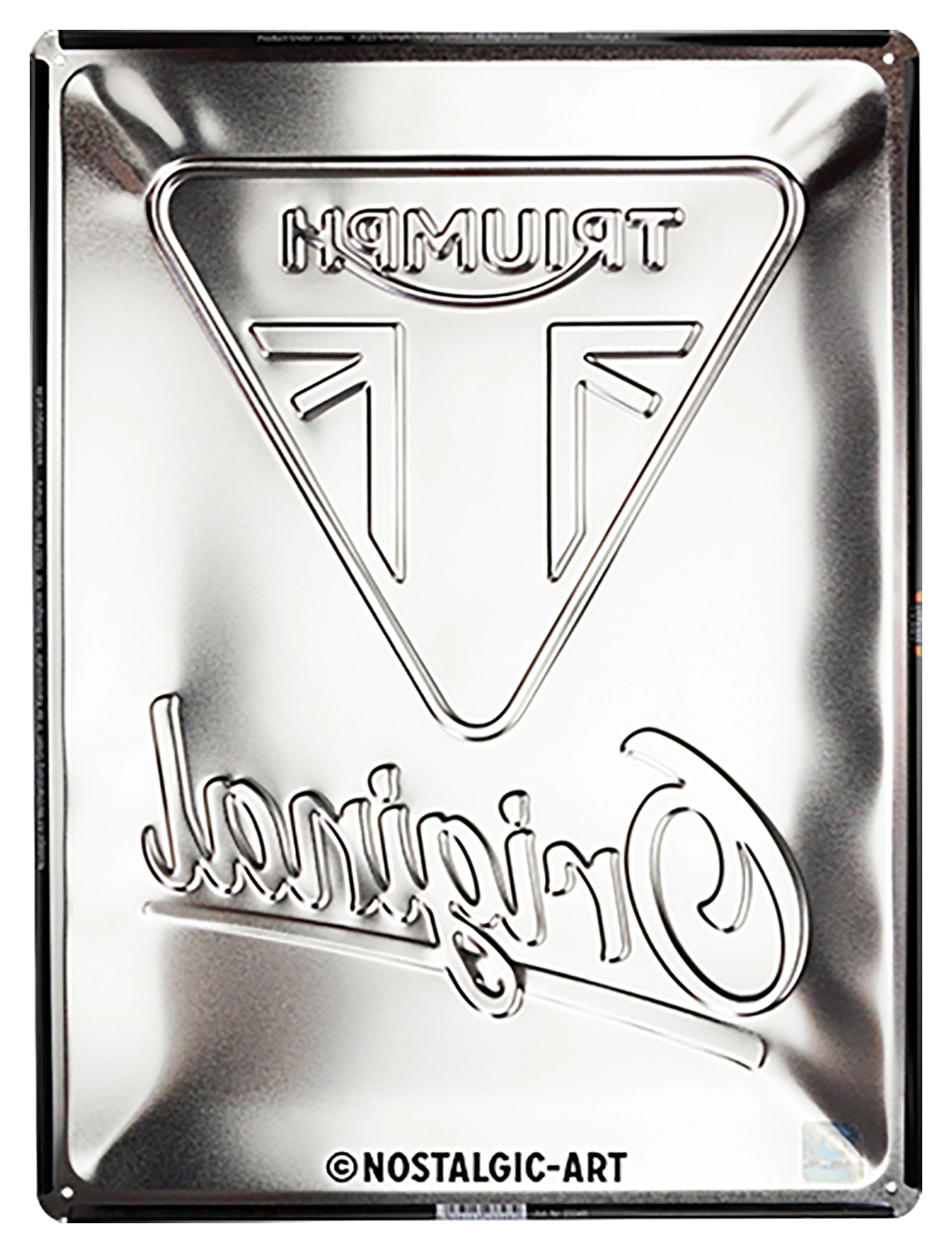Plaque en tôle Triumph « Original »