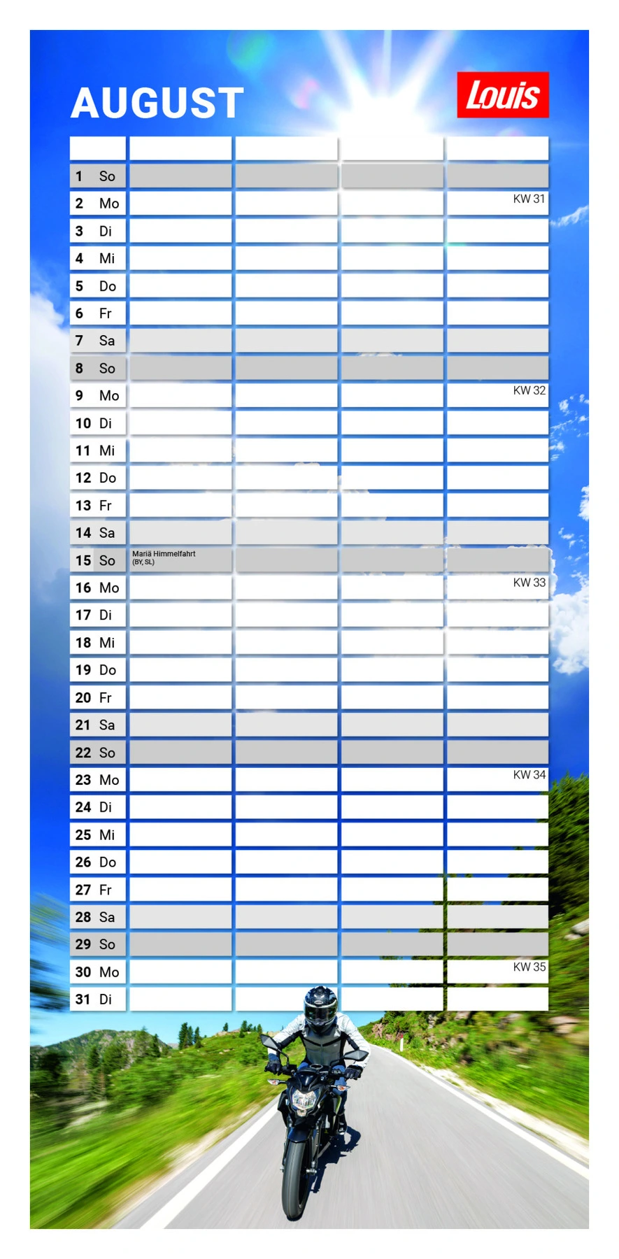 Calendrier 2027