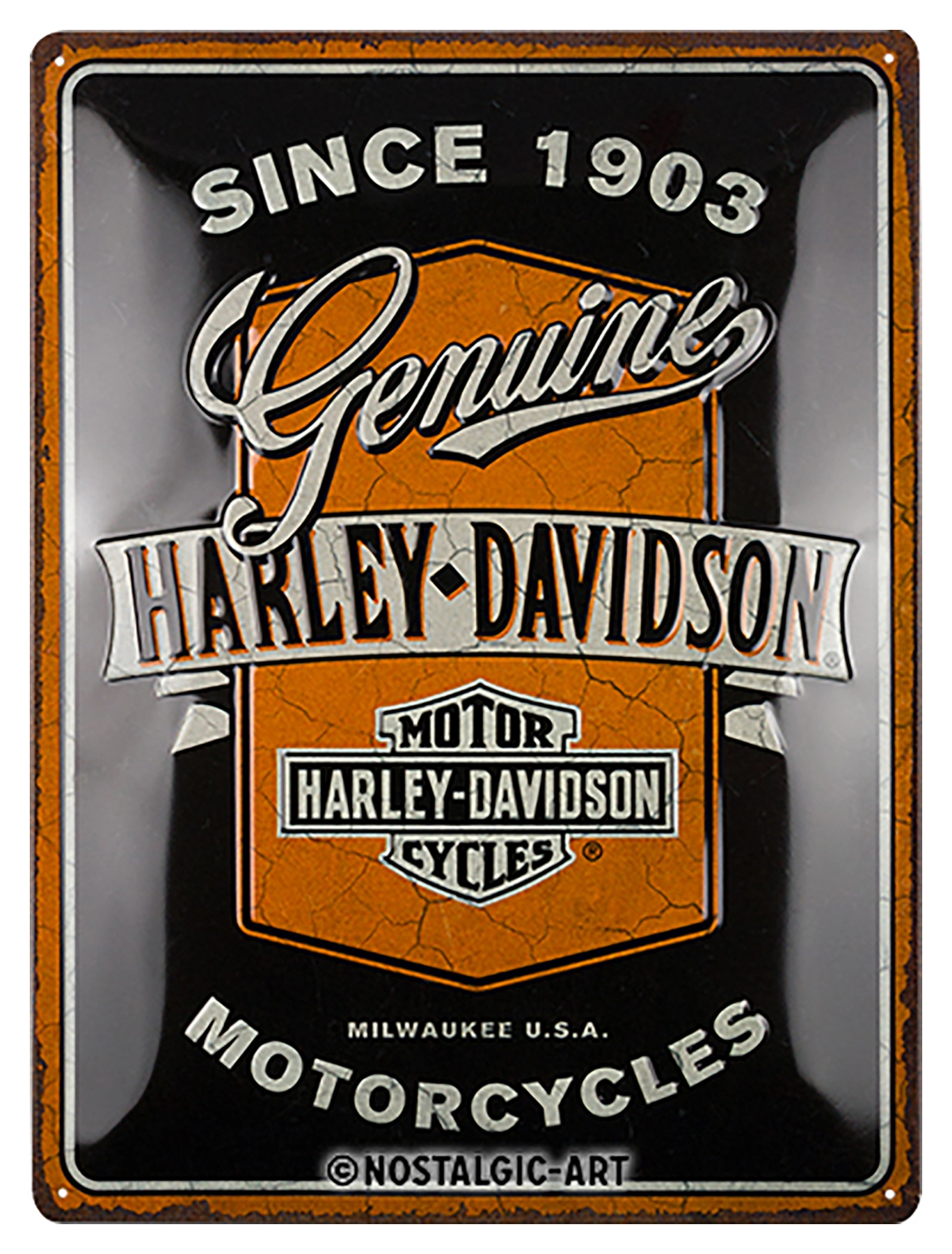 H-D Genuine metal sign