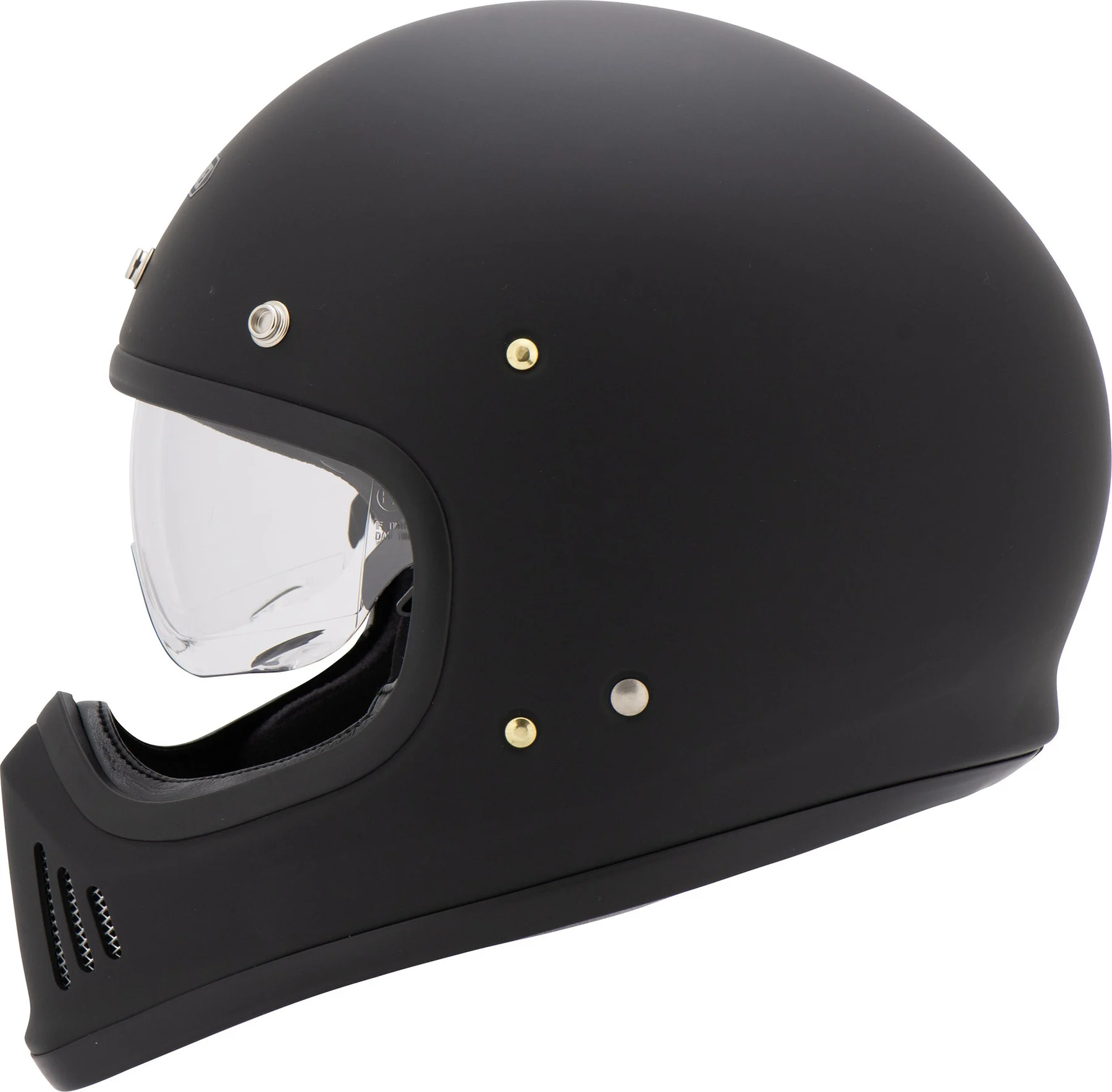 EX-ZERO Gloss Black Motorcycle Full Face Helmet Size L 59cm