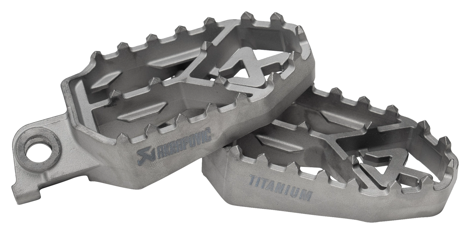 Adventure Footrest Set Titanium with ABE