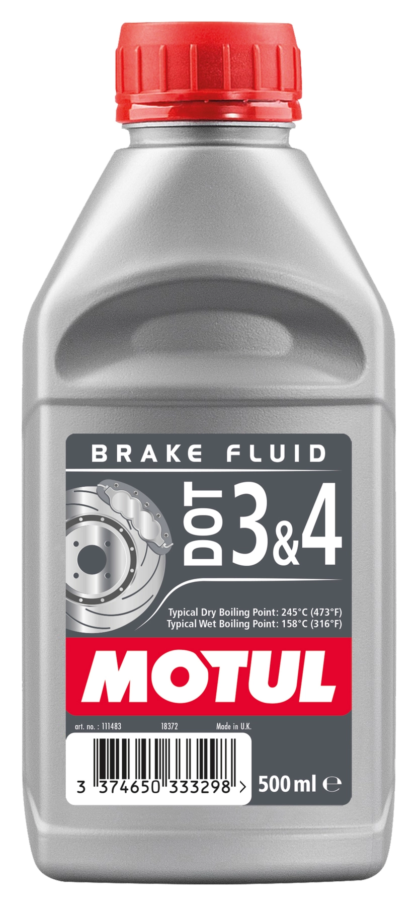 Liquide De Frein Dot 3 & 4, 0,5L