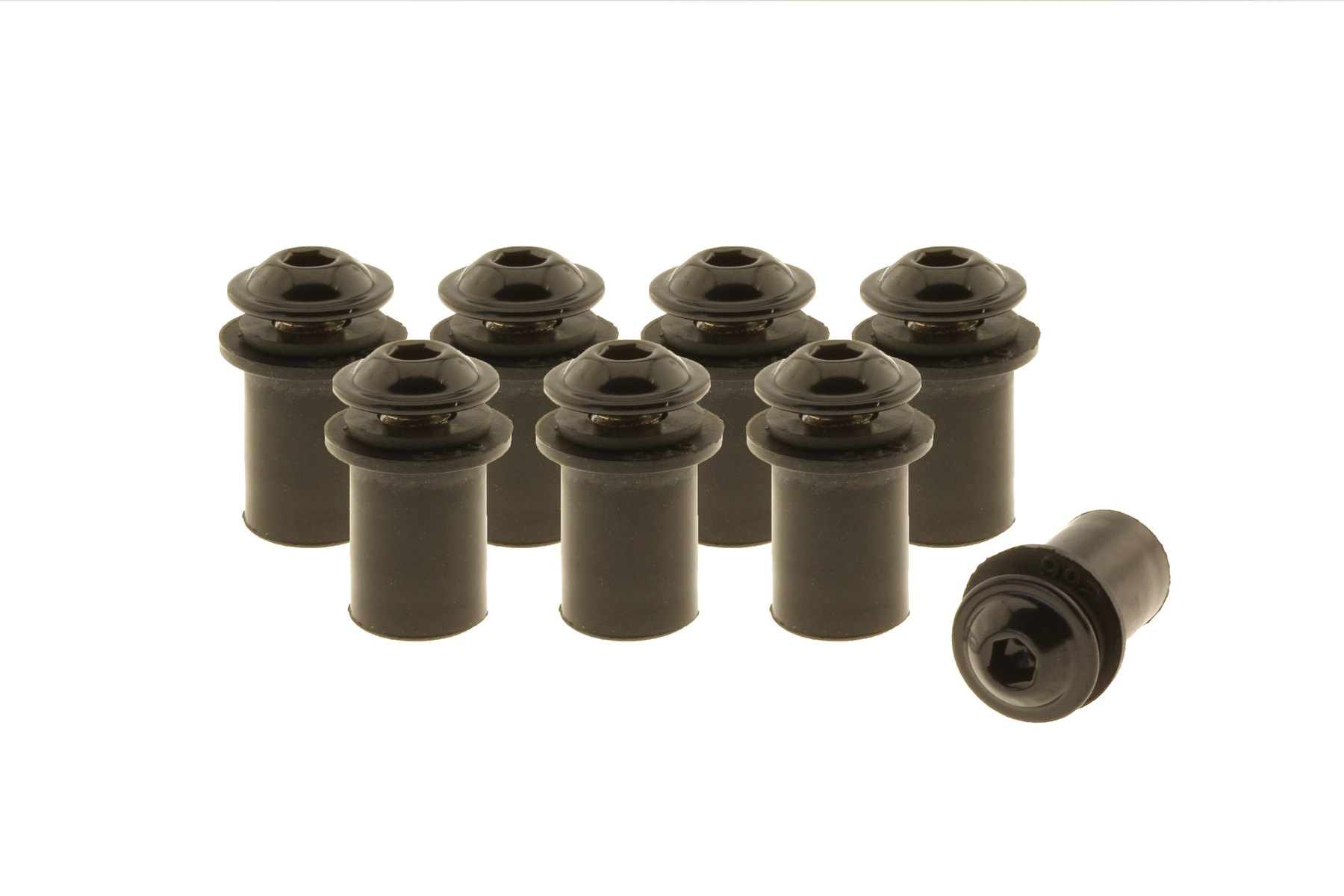 Bolt set for fairing windshields