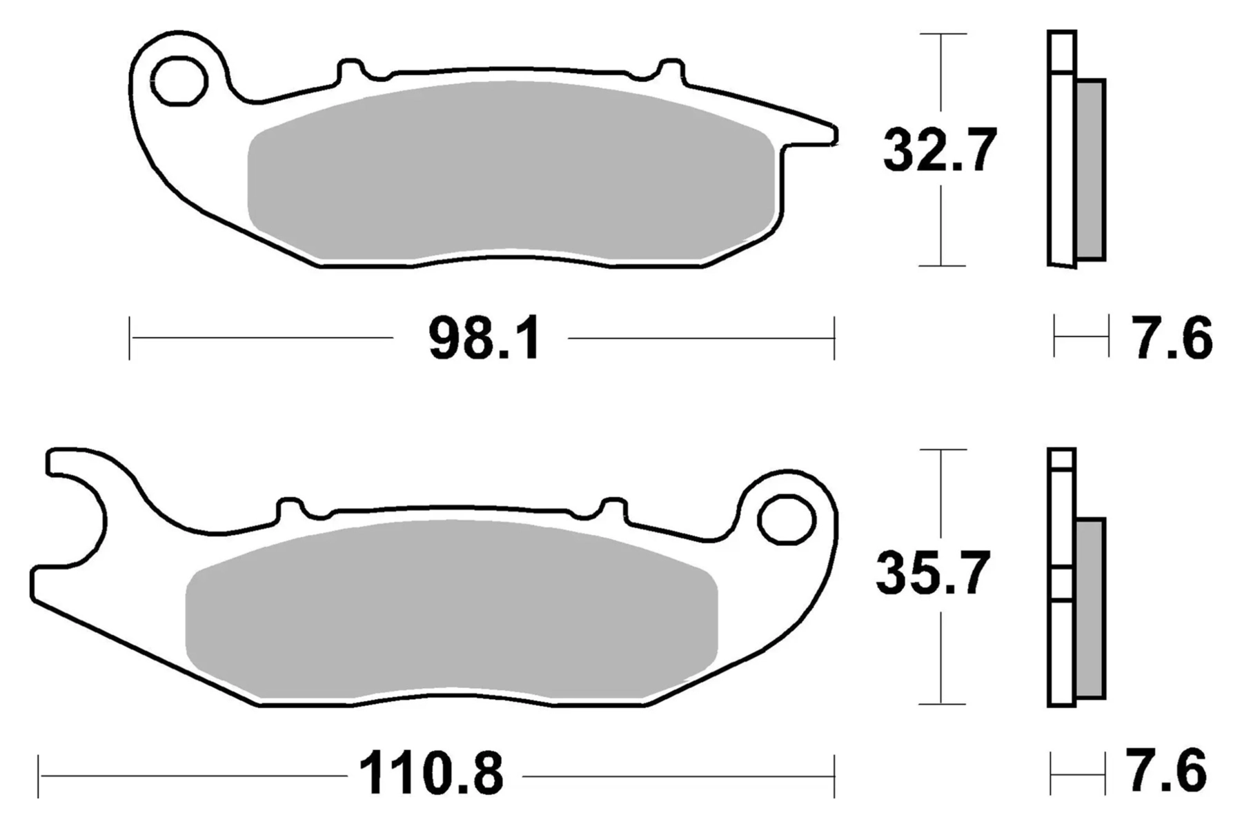 Organic carbon ceramic brake pads