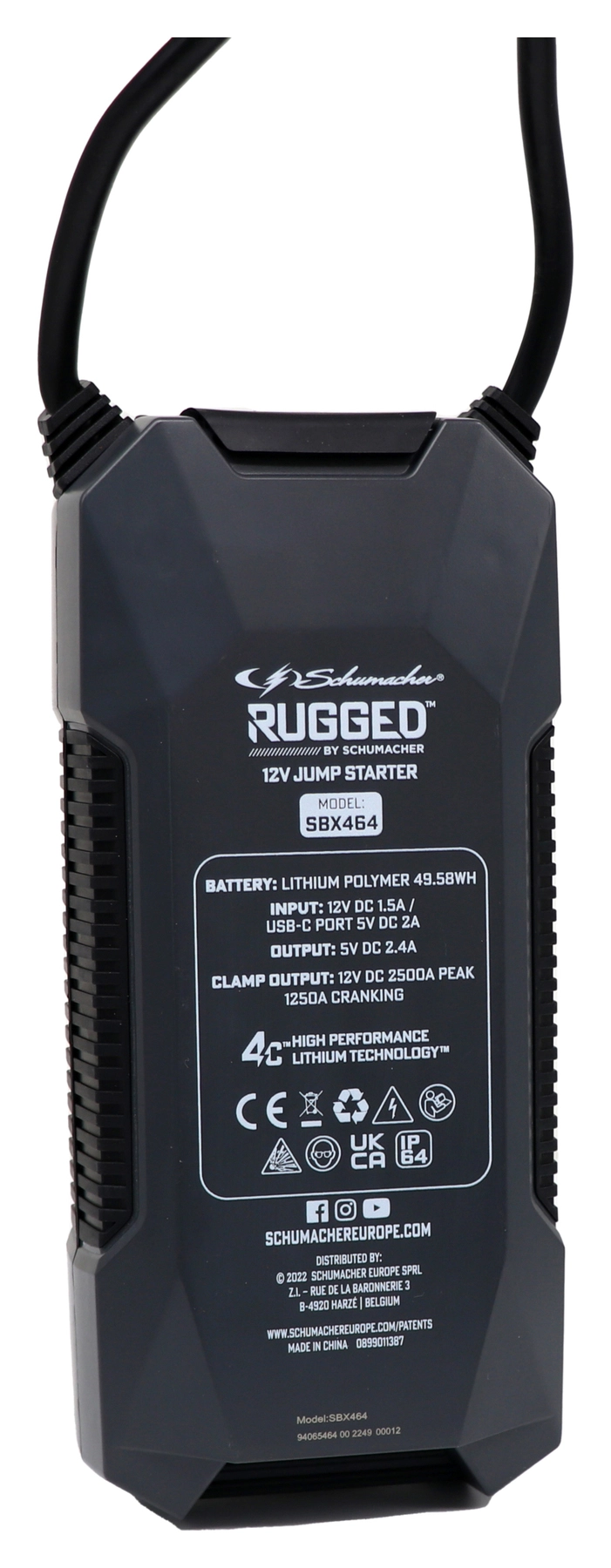 Rugged Lithium Startbooster SBX464 2500A