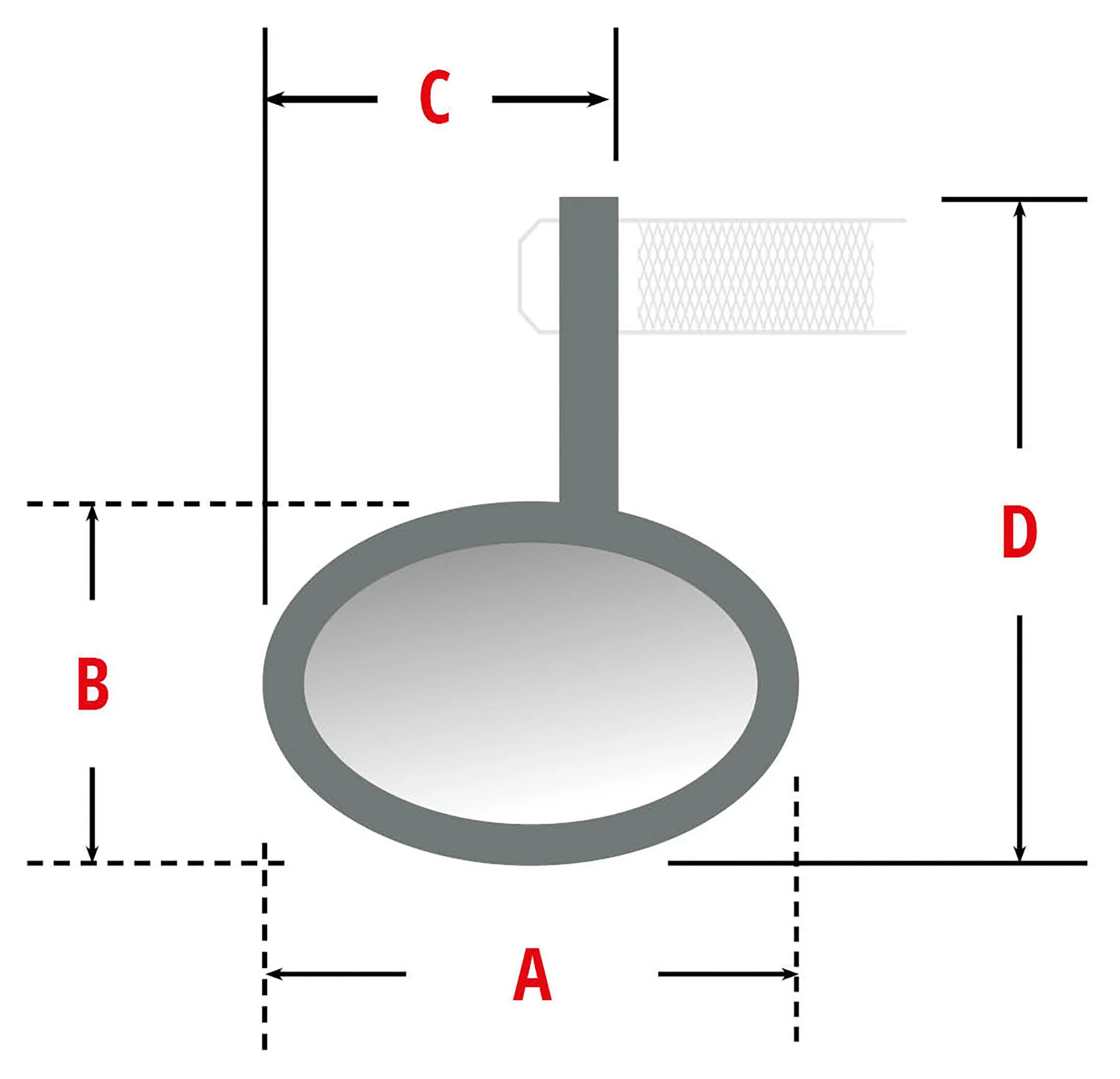 Shin-Yo Lenkerendspiegel STRAIGHT