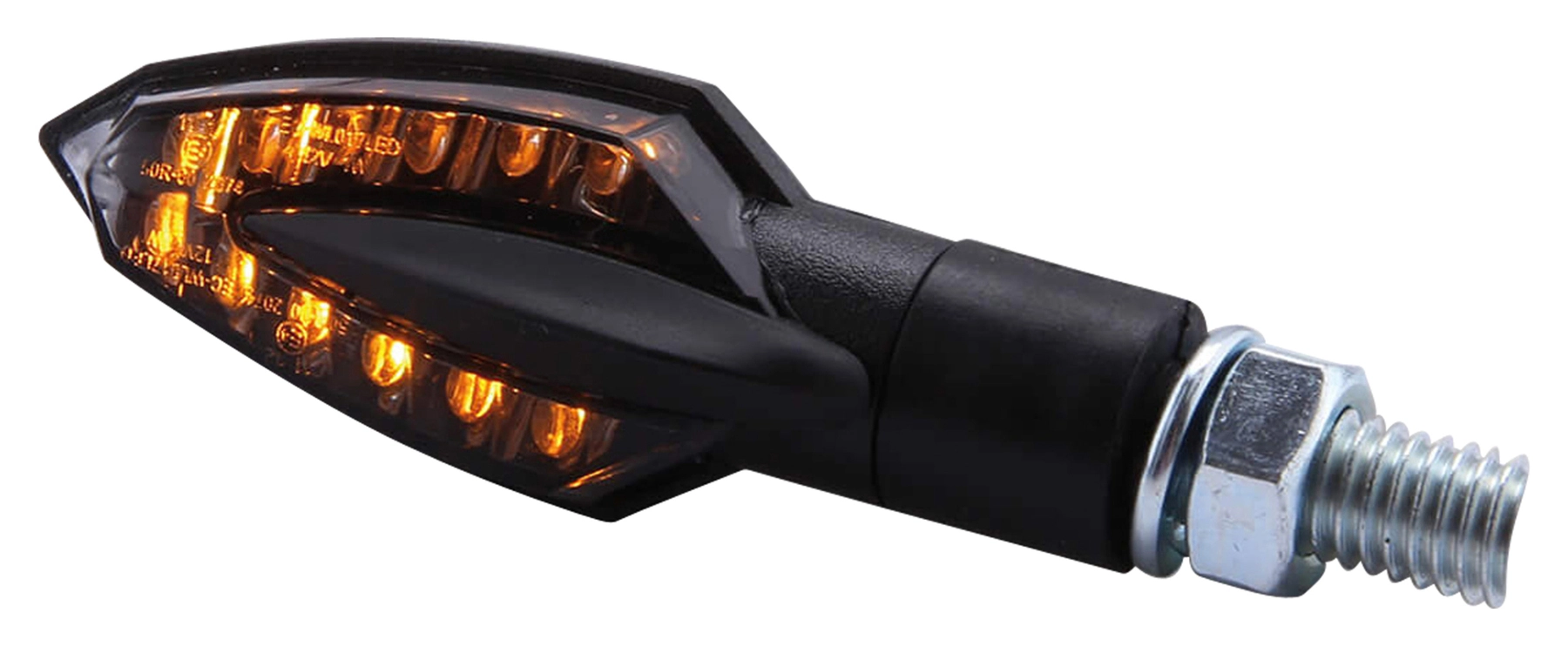 SHIN YO Clignotants LED VINCI Noirs - Paire Homologués Moto Scooter