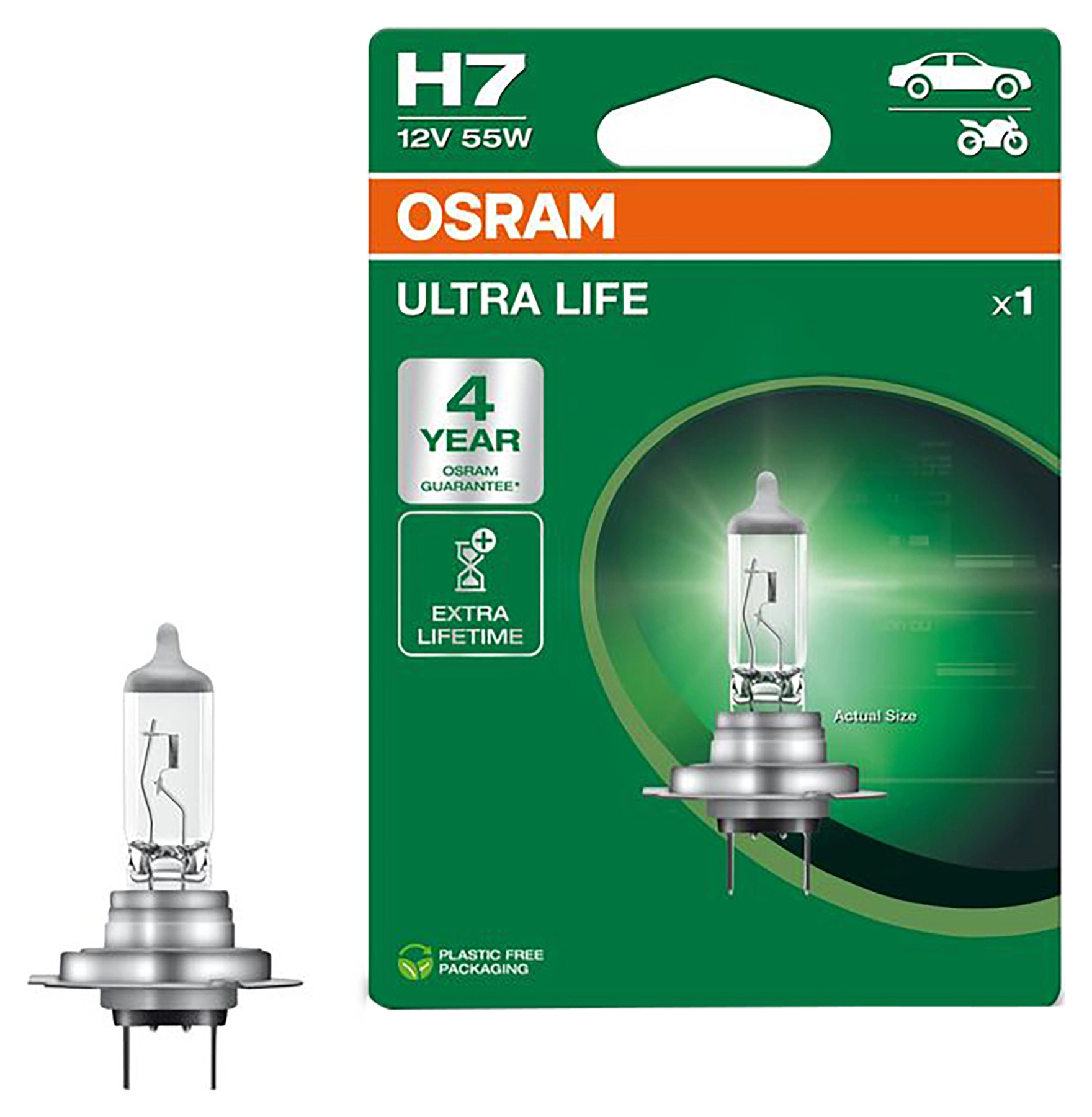 Ultra Life H7 Halogen Bulb