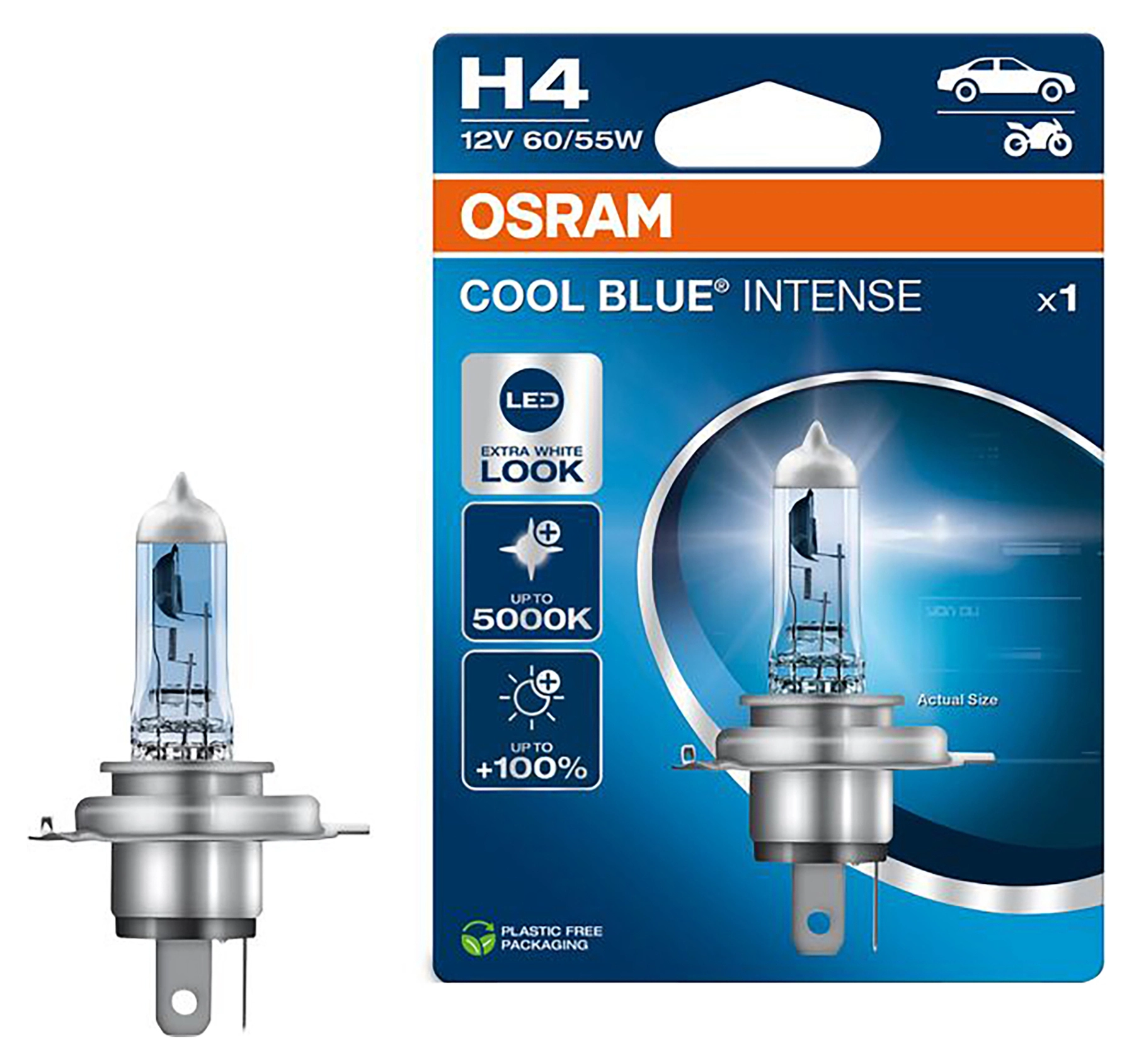 Cool Blue Intense H4 Halogen Bulb