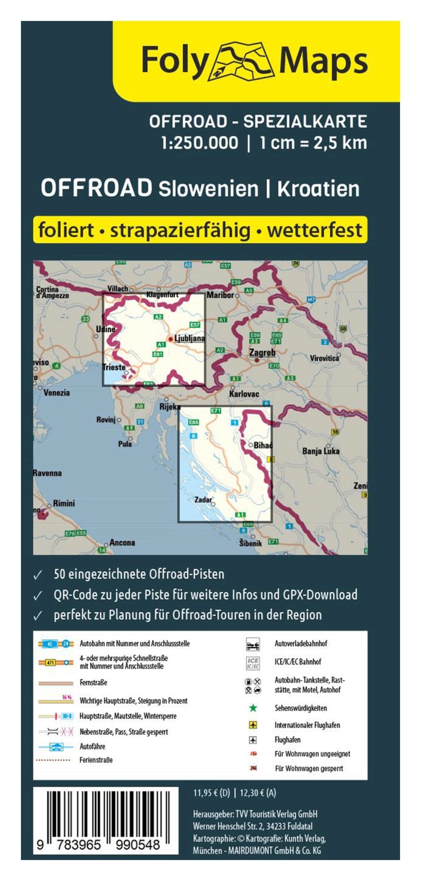 Offroad maps Slovenia, Croatia