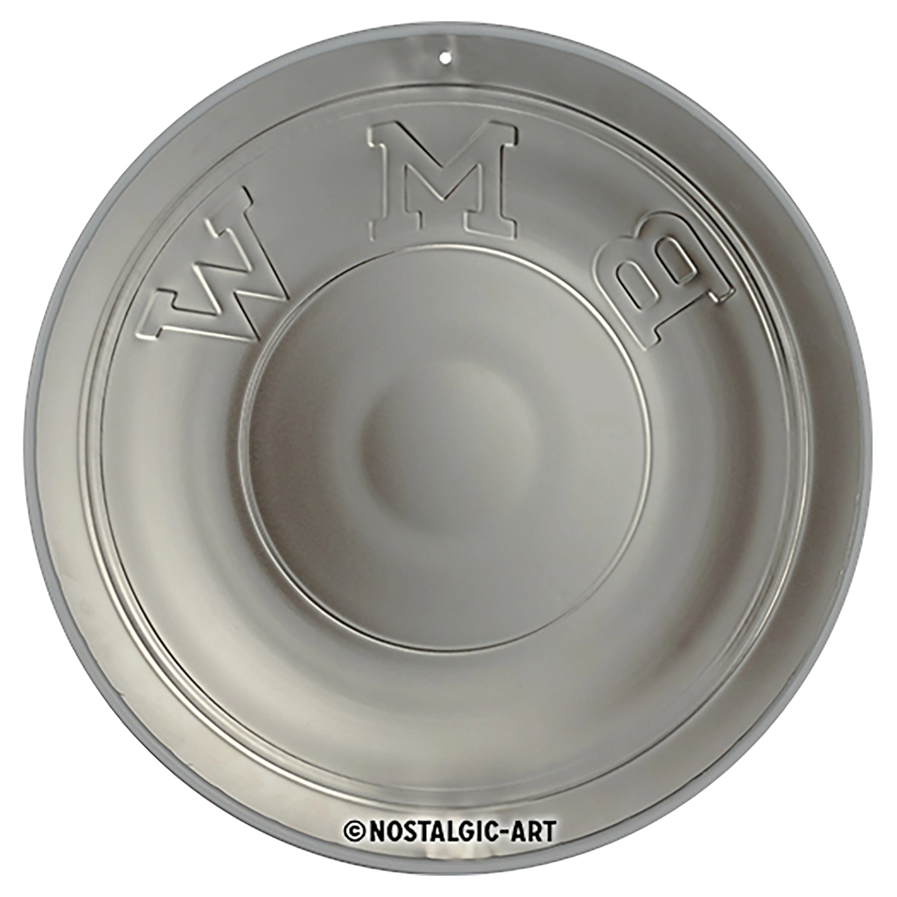 Tin Sign, Round, 3D Embossed
