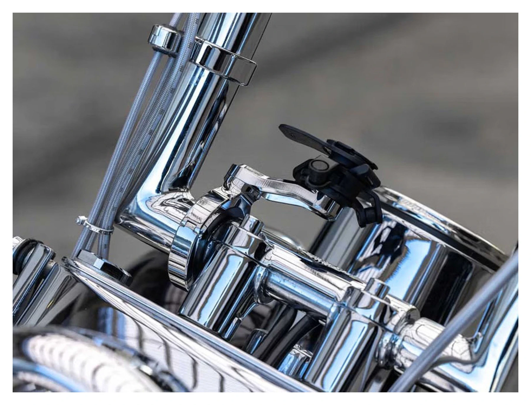 Handlebar Mount Pro, Chrome, Large