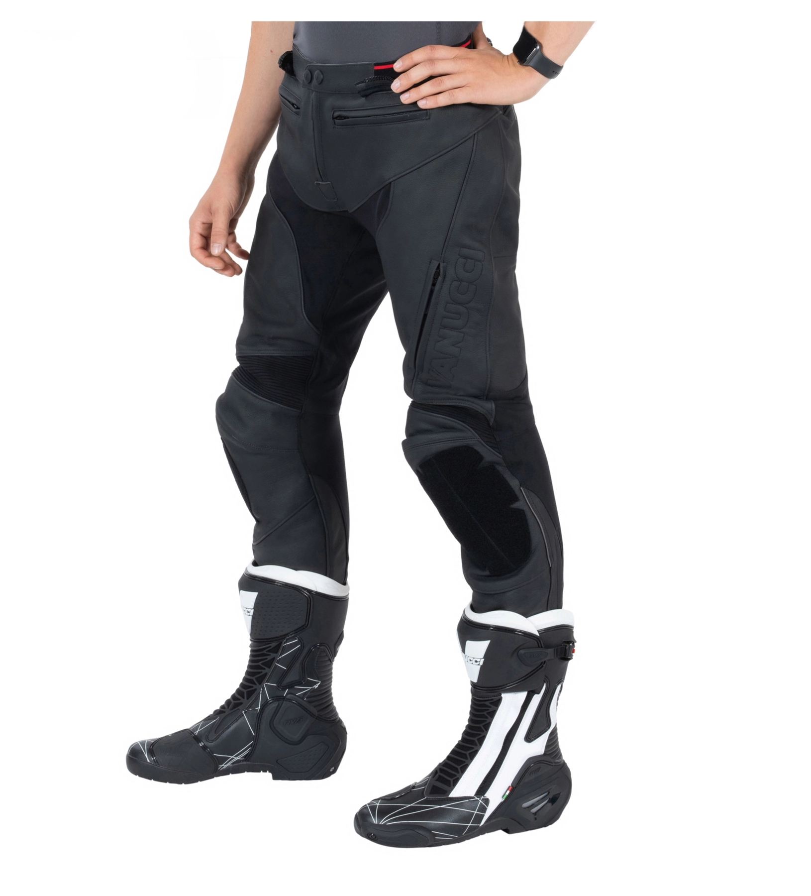 Skórzane spodnie męskie VST-2