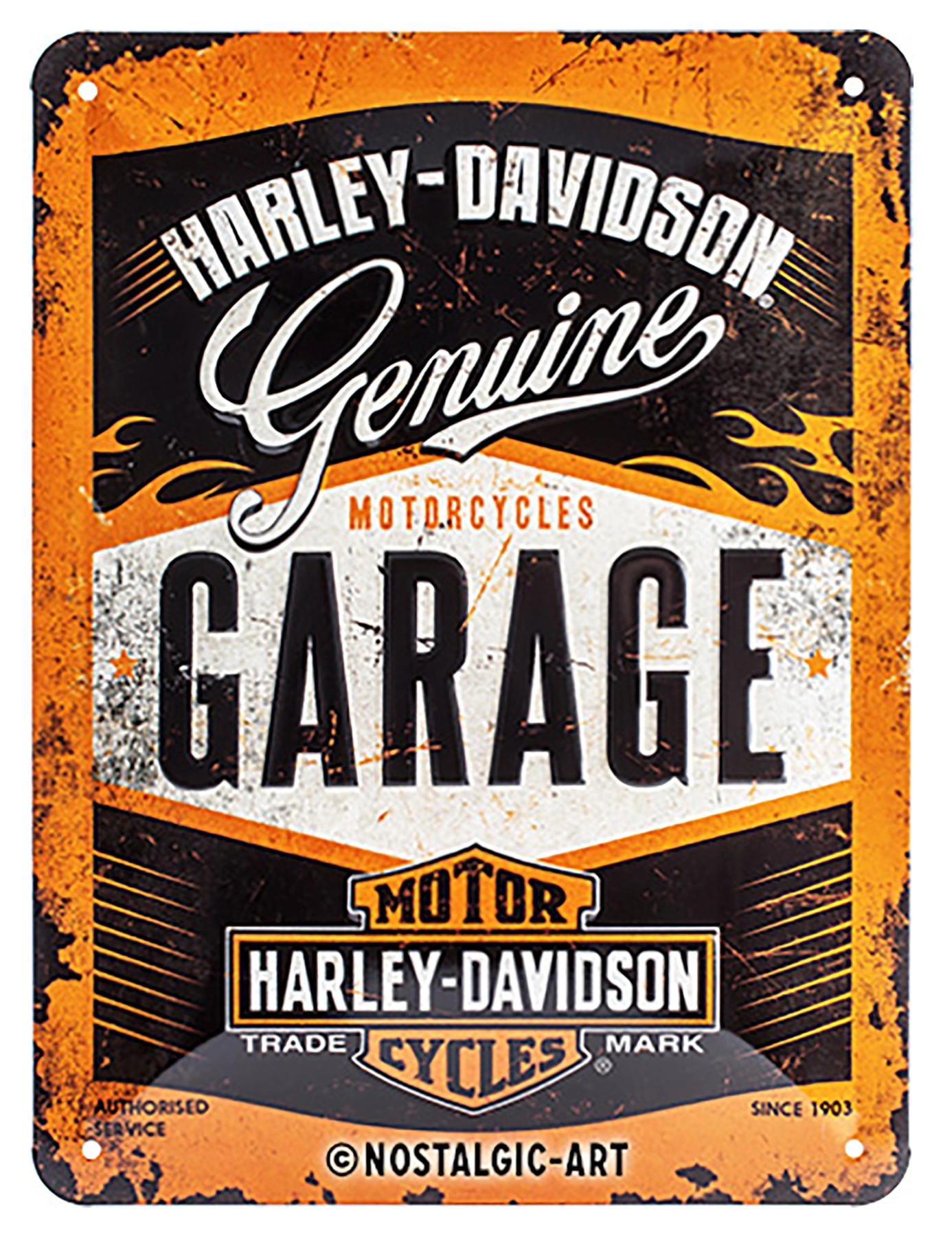 Plåtskylt Harley Davidson ”Garage”