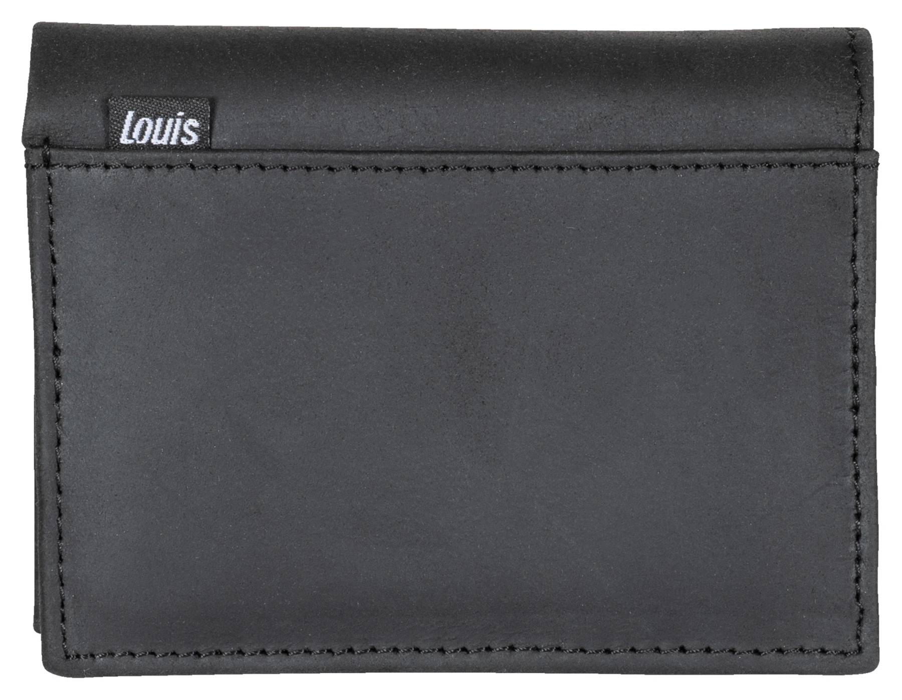 Porte-monnaie en cuir noir