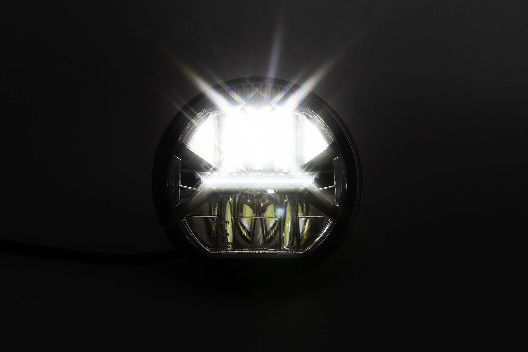 LED headlight + motoism lamp mask