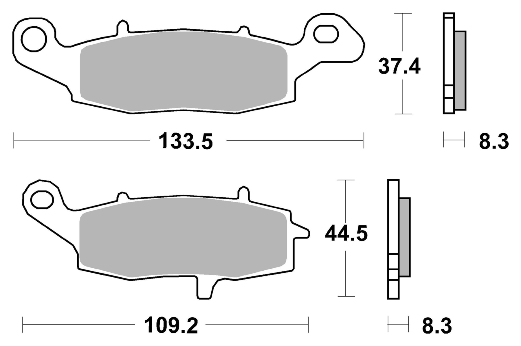 Plaquettes De Frein Metal Fritté