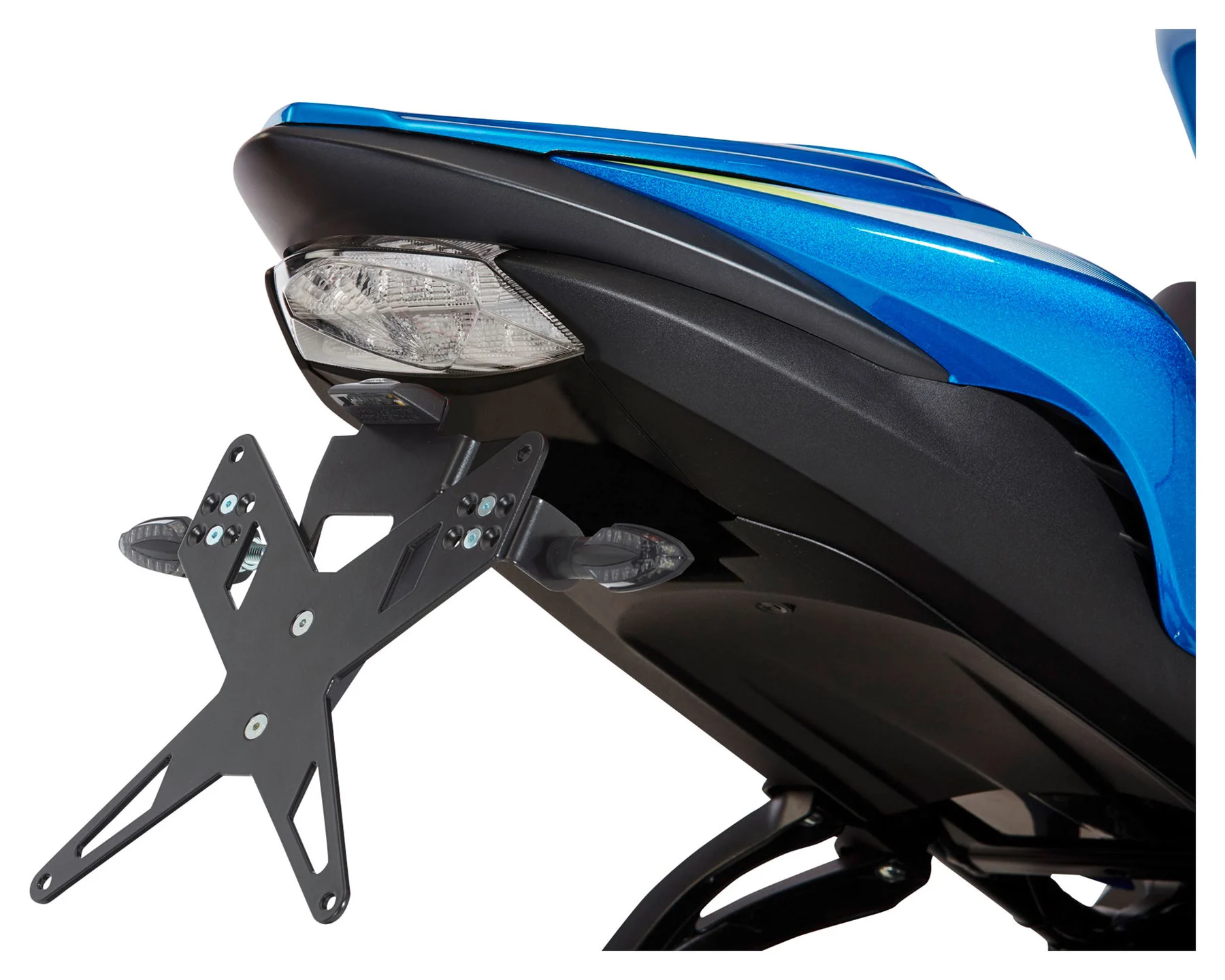 thumbnail image 2 of Motorcycle Rear License Plate Holder Bracket 180 X 200 Mm Black Plastic For Scooter / Bike 2 of 3