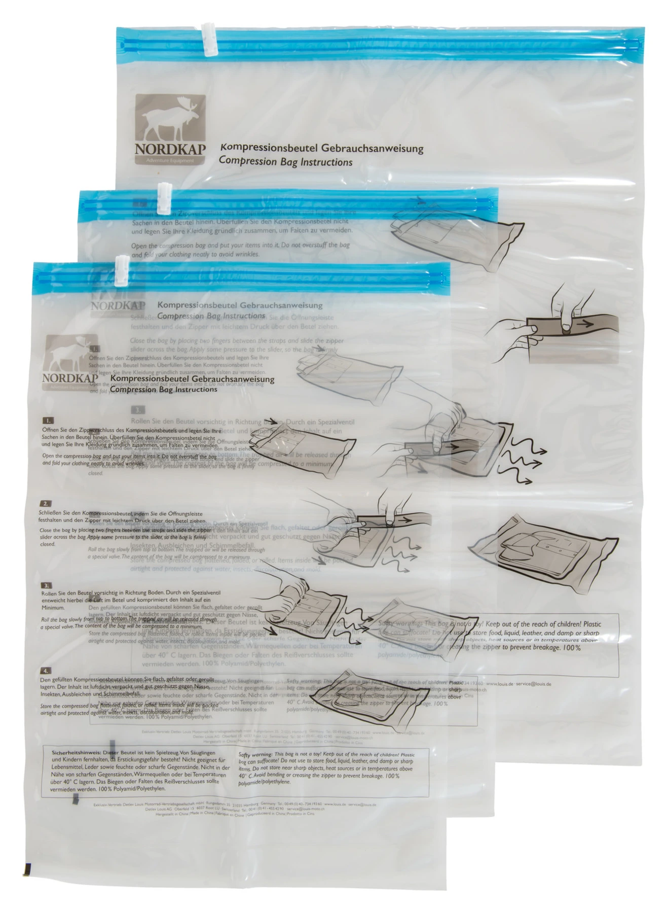 Kompressionsbeutel 3er Set