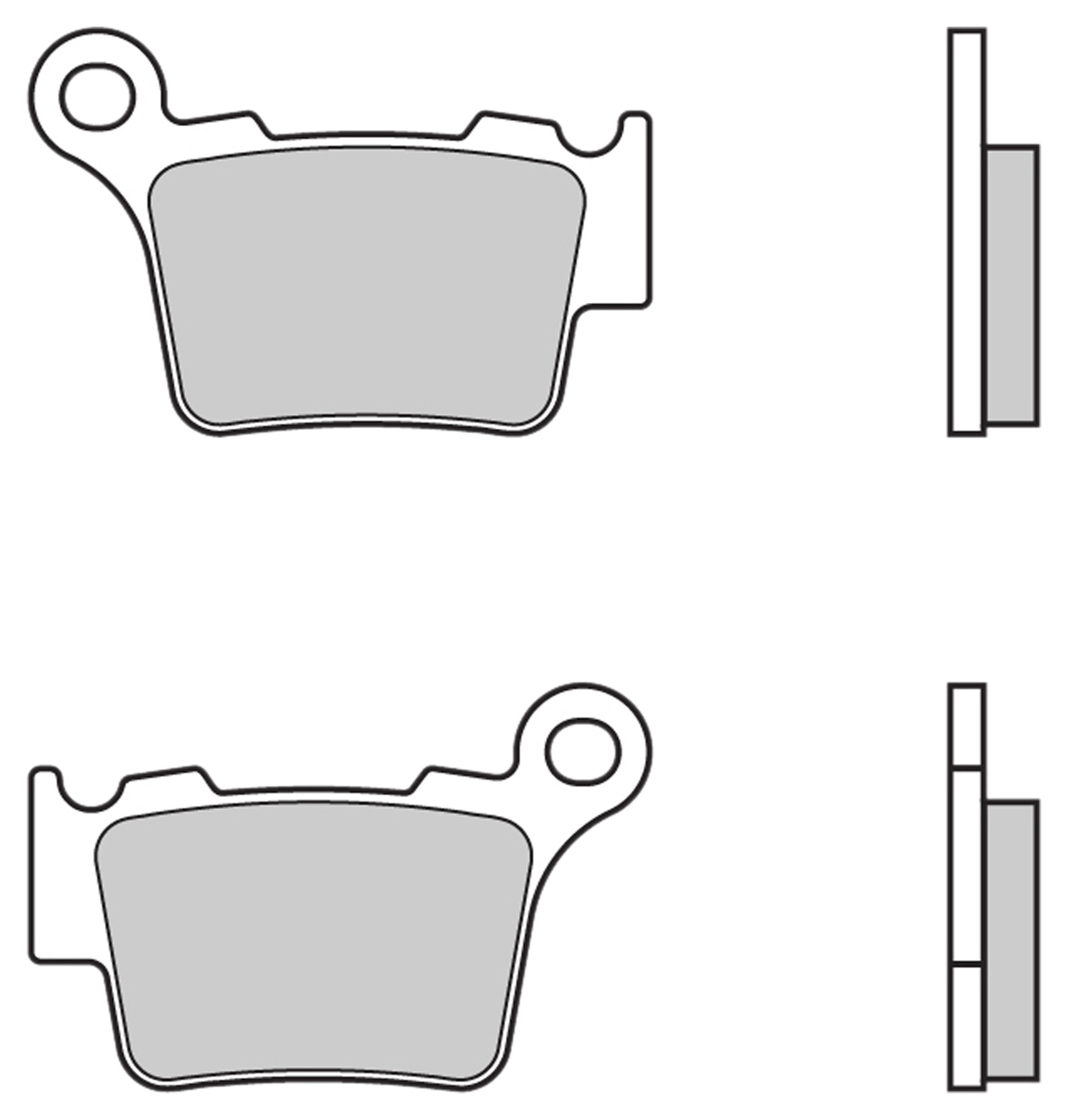 Plaquettes frein Brembo SX métal fritté