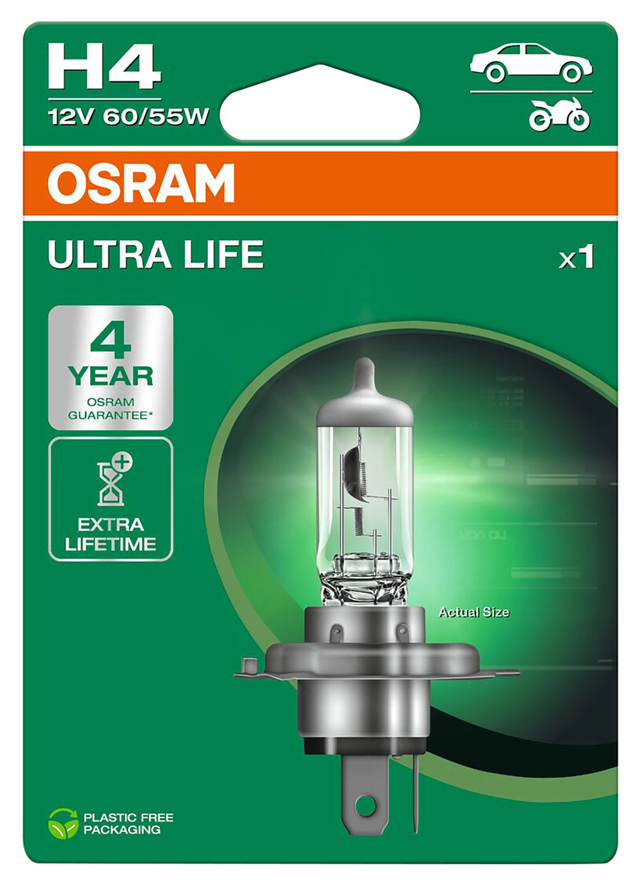 Ultra Life H4 Halogen Bulb