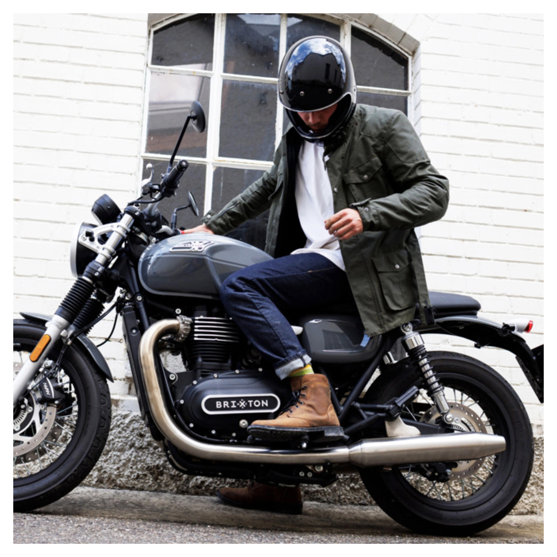 DL-JM-4 Motorcykeljacka I Vaxad Bomull