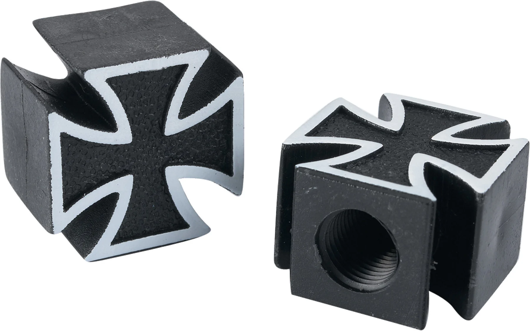 Kunststof ventieldoppen Iron Cross