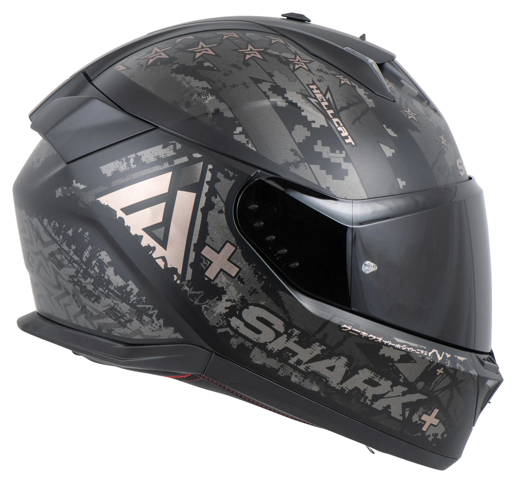 Casque Moto Intégral SHARK SKWAL I3 Dark Shadow - Édition Gris - Taille L - Homologation ECE 22.06 - LEDs Et Feux Stop Actifs
