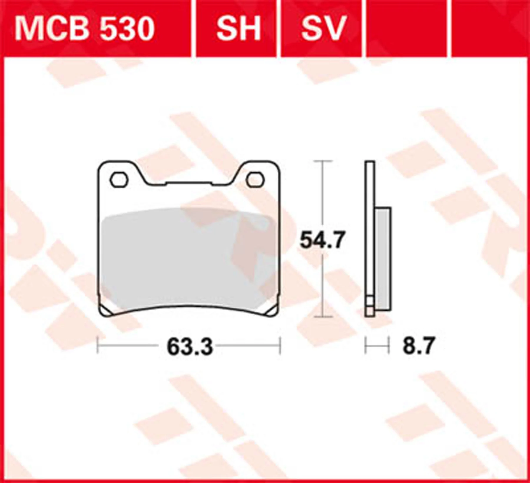 Brakepads Organic