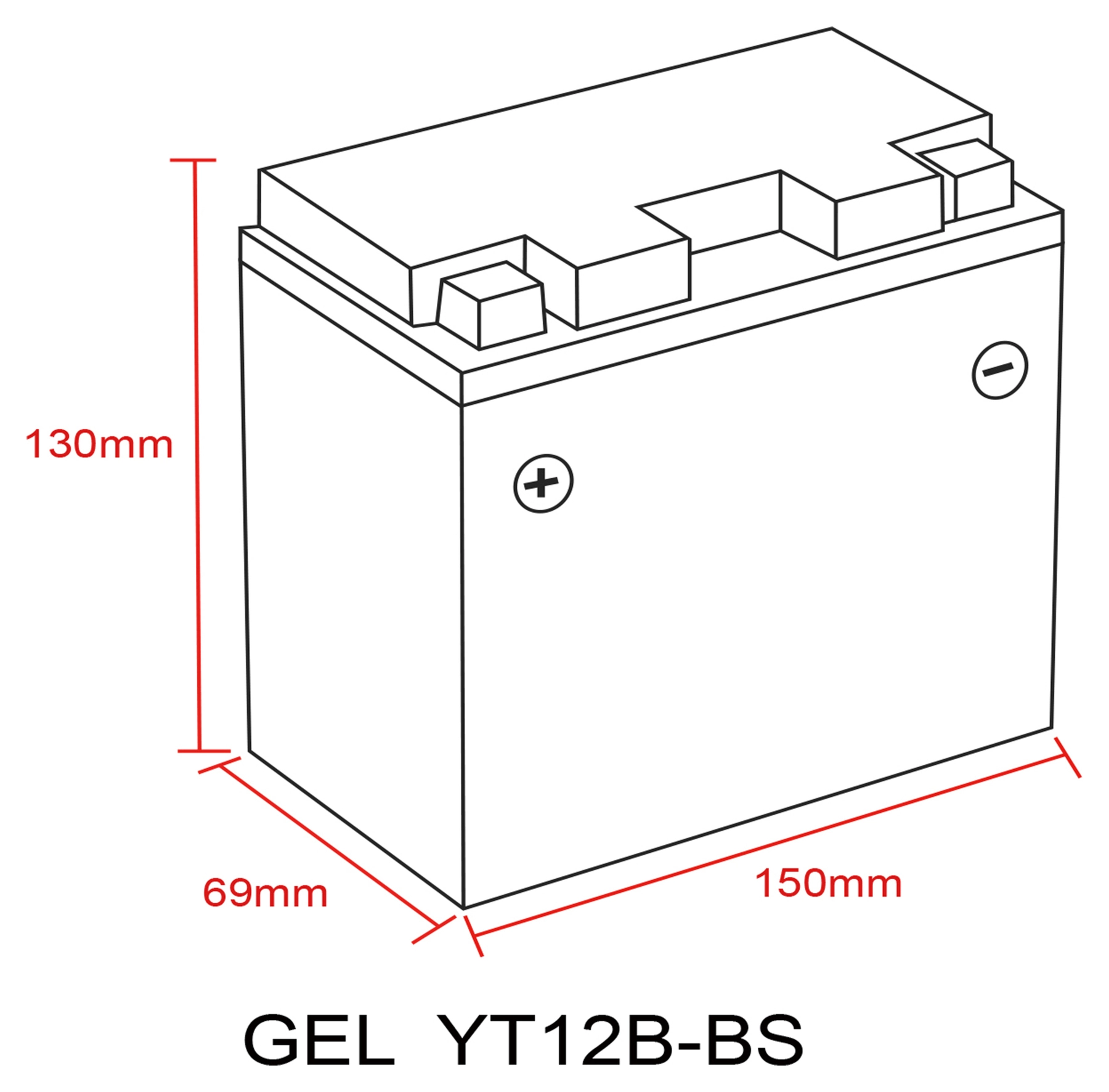 Batterie Au Gel, Rempliée Et Fermée