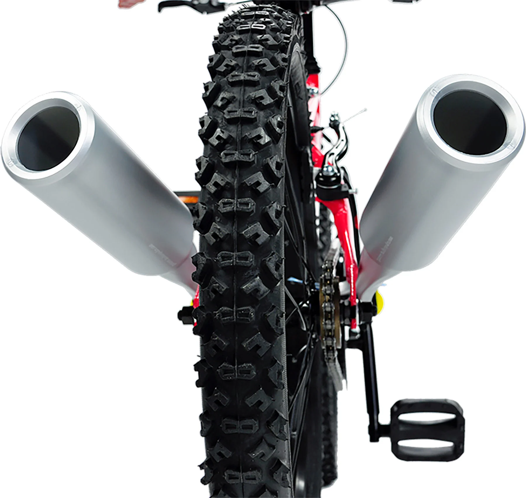 Keenso Tubo Di Scarico Per Bici 14x3 Pollici – Con 6 Schede Audio, Effetto Moto, Per Bici 16-22 Pollici, Plastica Premium