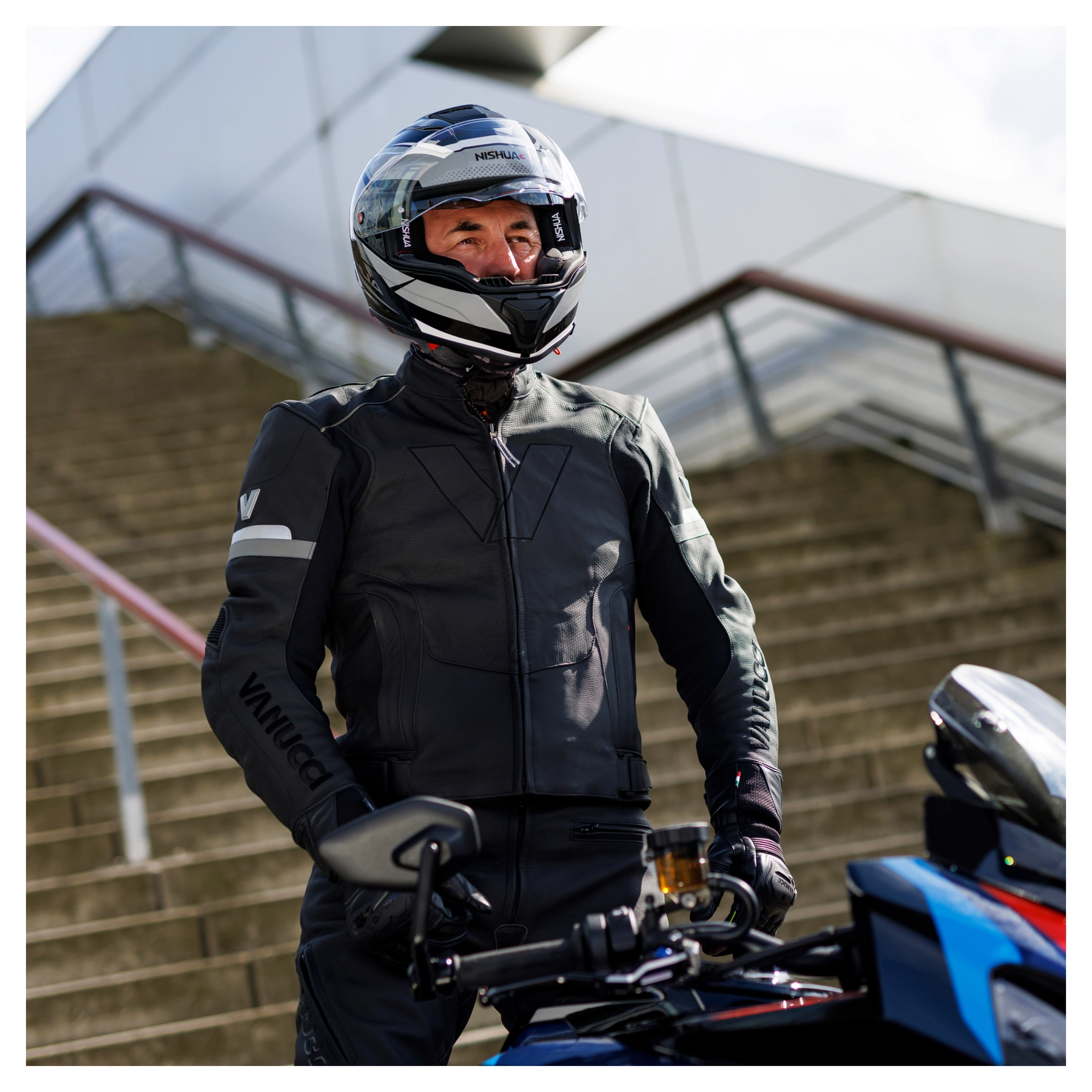 Retro sssooooo reflective motorcycle jacket