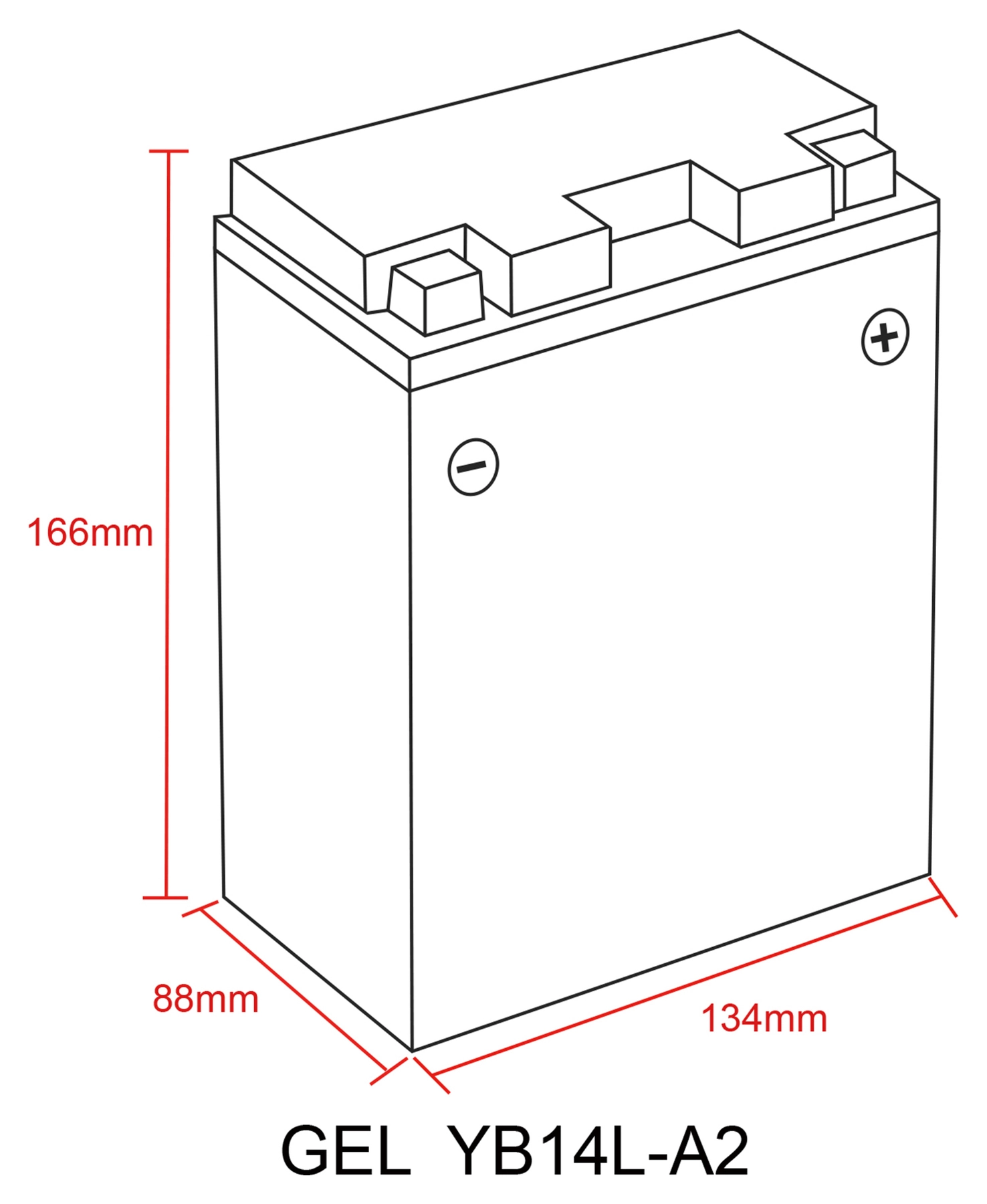 Batterie Au Gel, Rempliée Et Fermée
