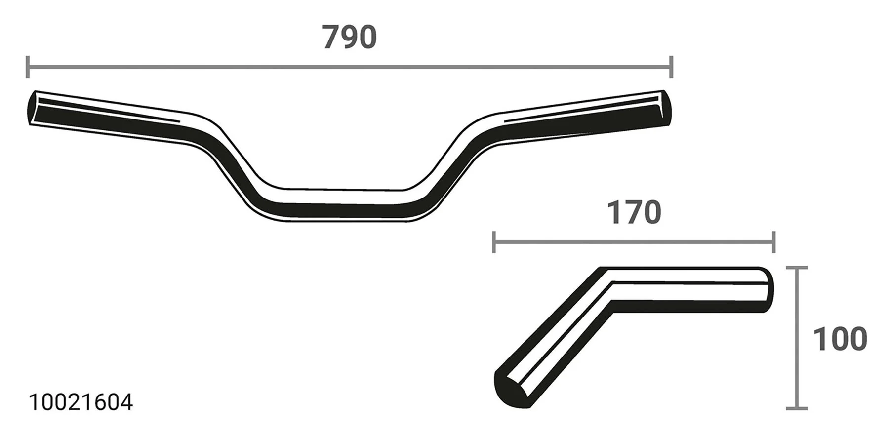 Lenker Touring (Naked Bike) Breite 790mm