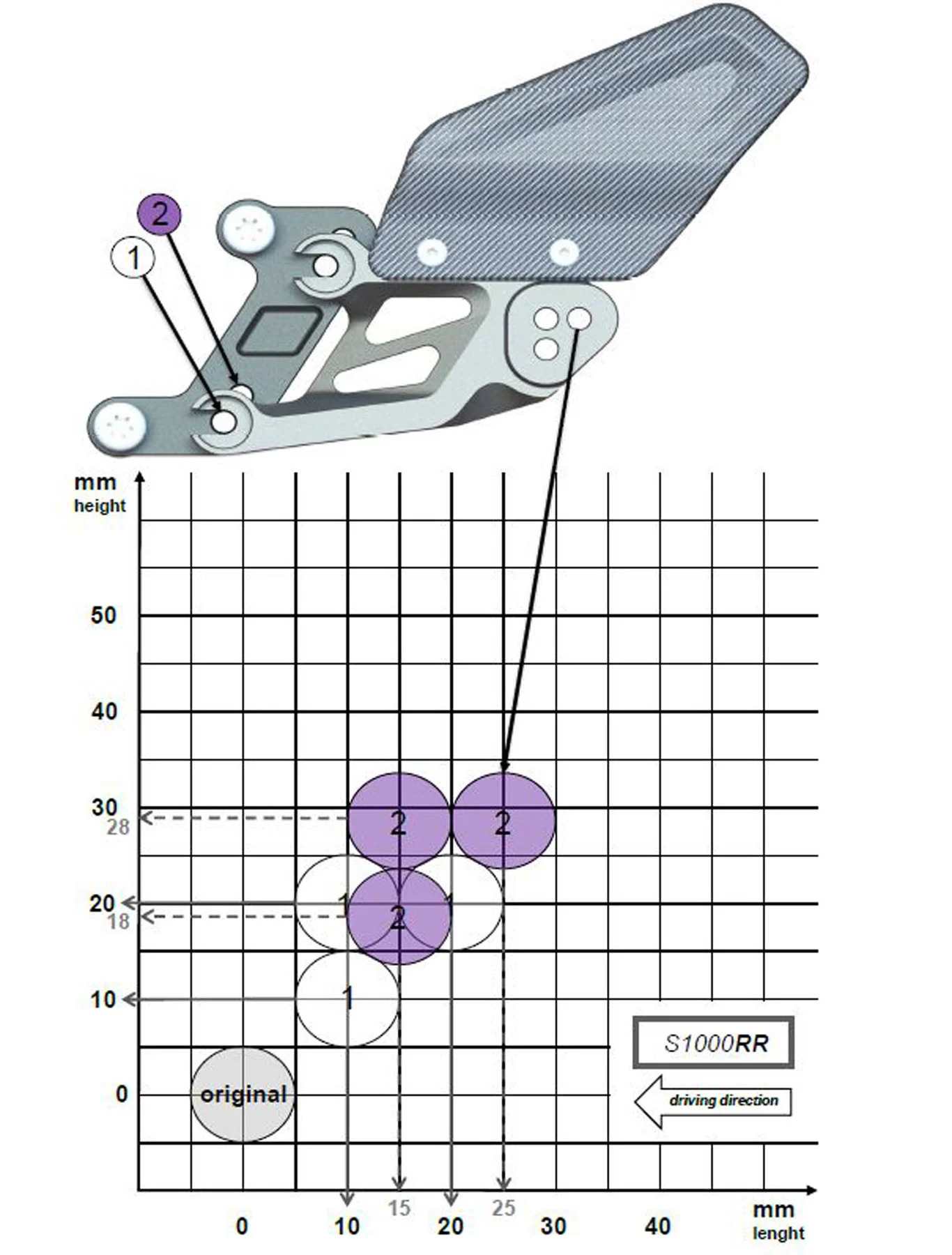 Footrest System Factor-X / Fxr