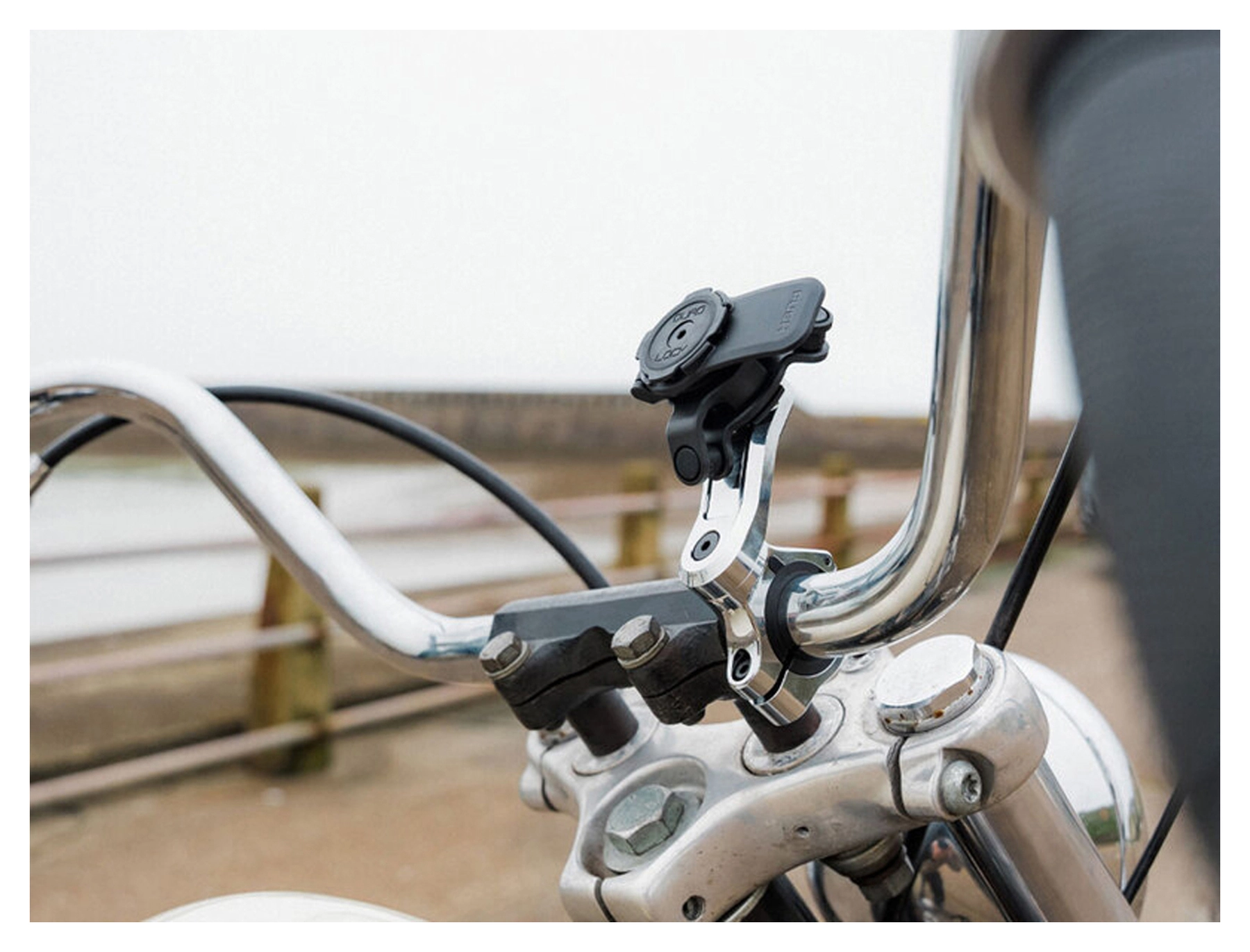 Beslag til motorcykelstyr Pro, Krom